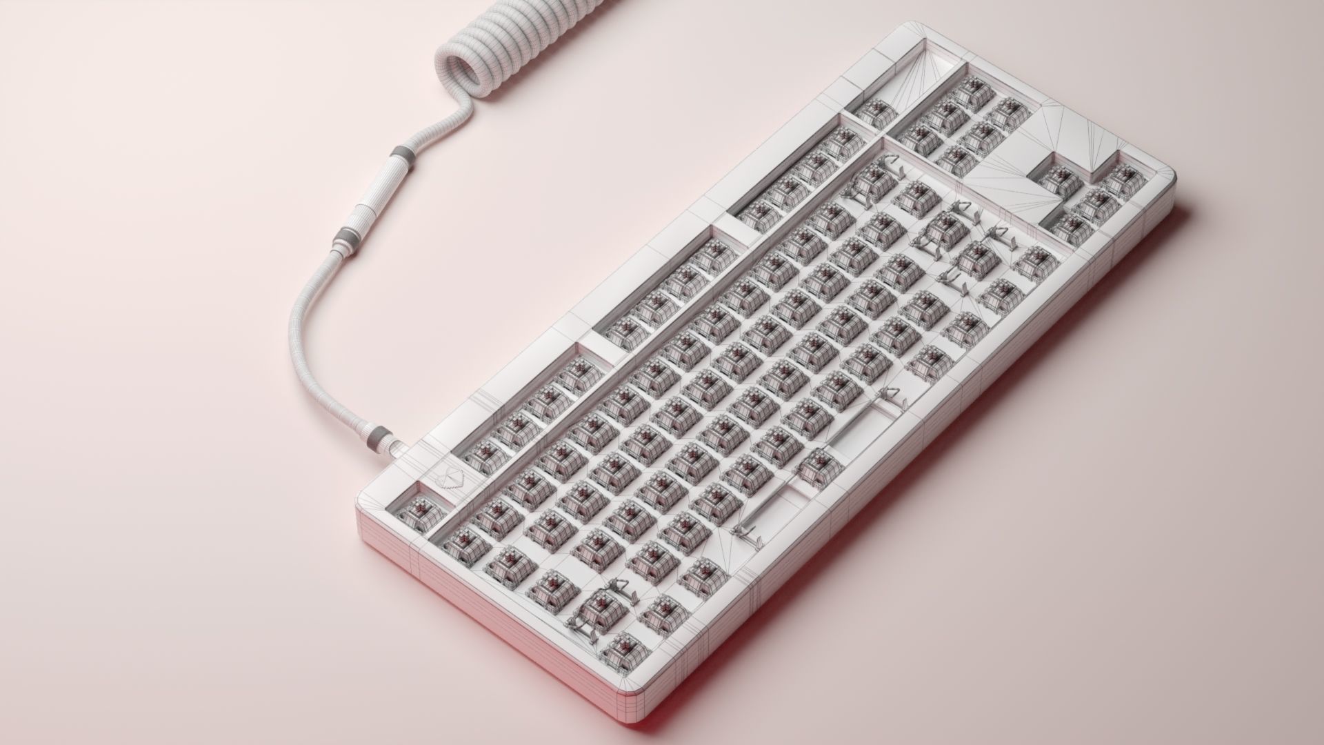 Mechanical Keyboard - Arcade  3D model_23