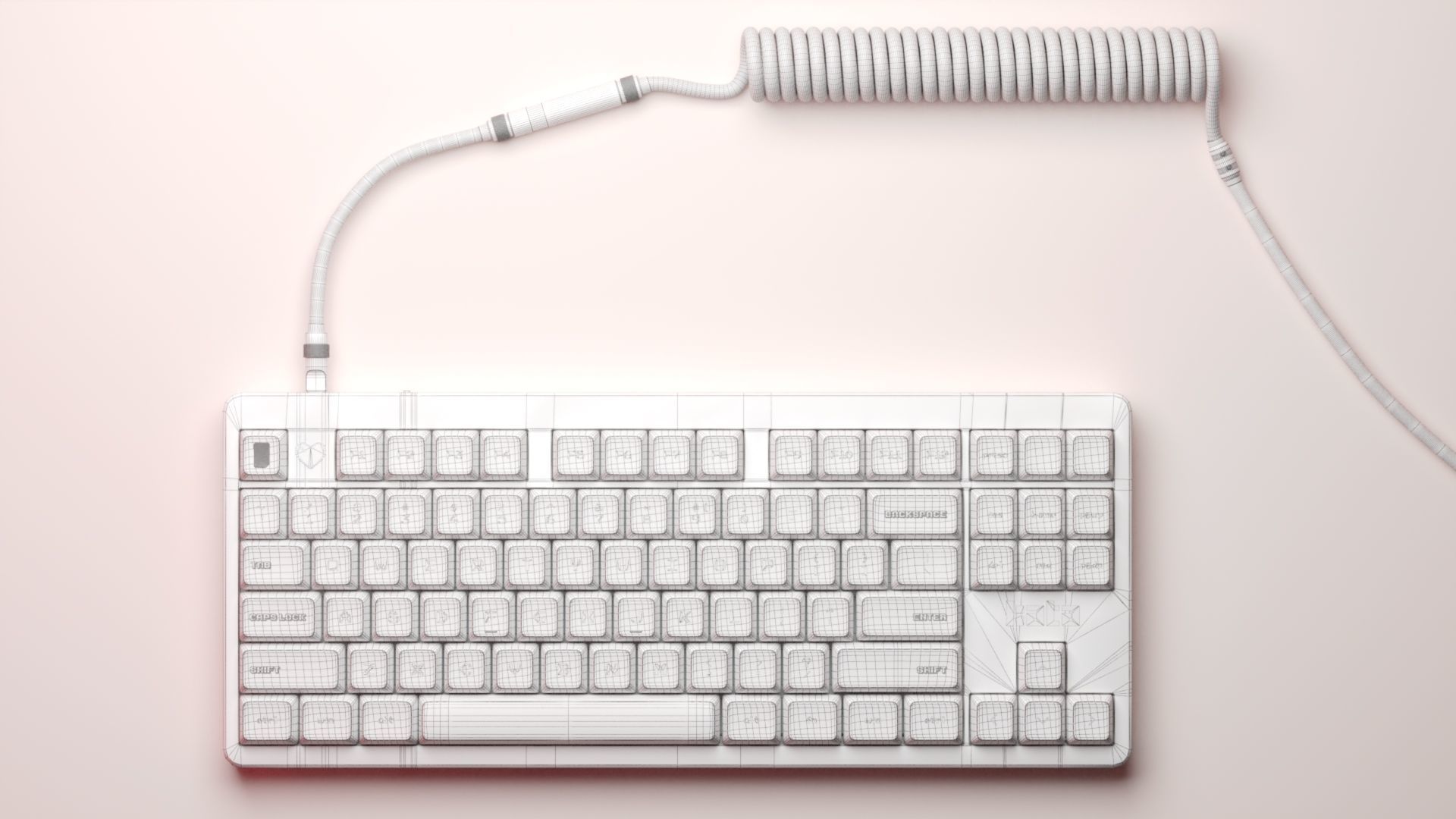 Mechanical Keyboard - Arcade  3D model_24