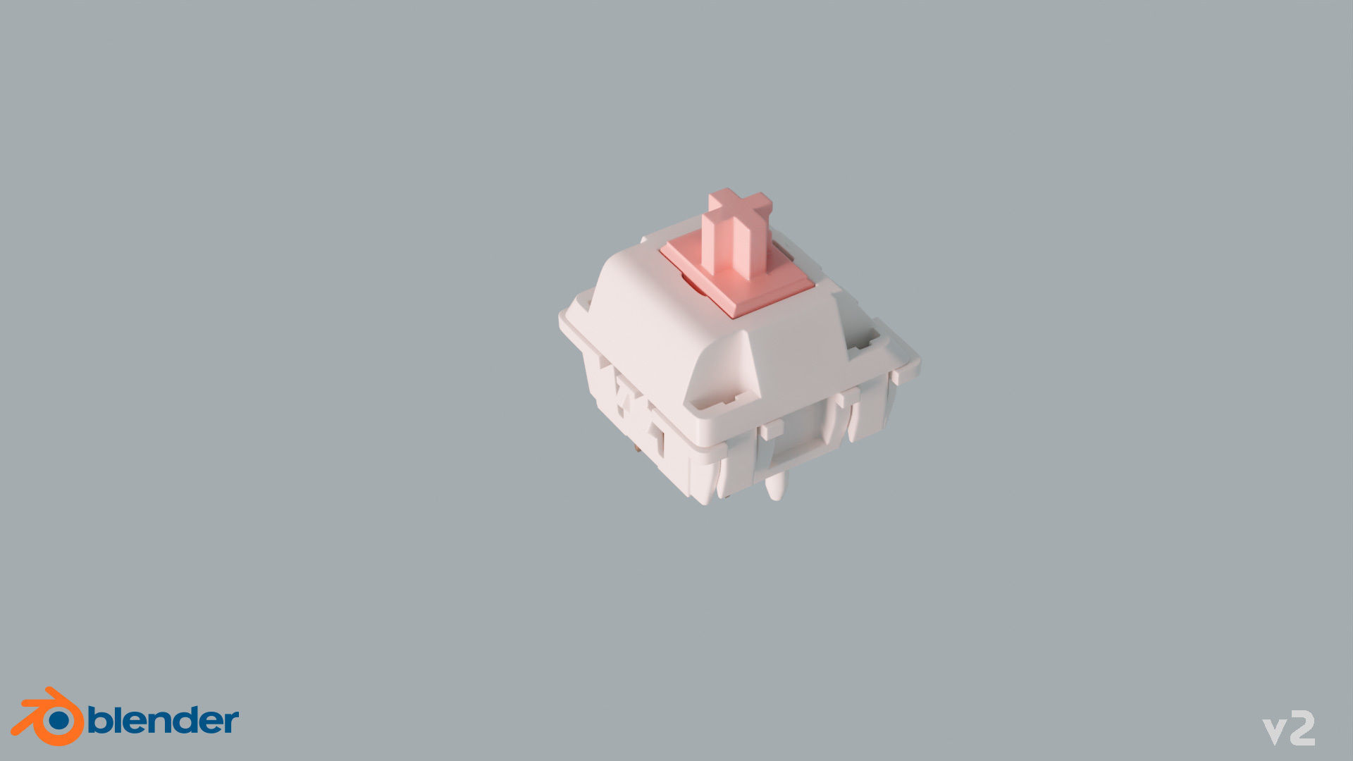 Mechanical Keyboard - Arcade  3D model_12