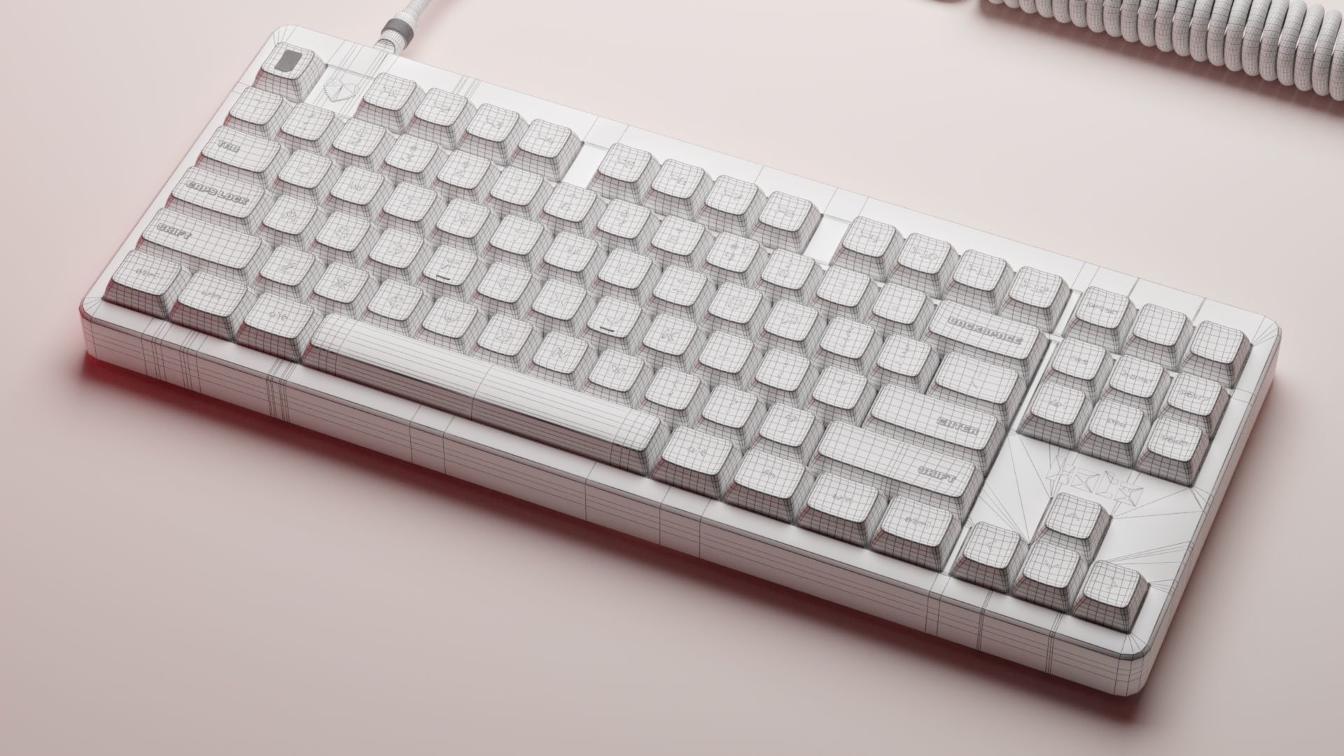 Mechanical Keyboard - Arcade  3D model_22