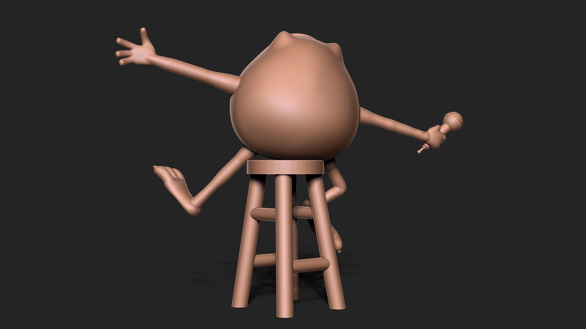 Mike Wazowski from Monster Corporation 3D print model_5