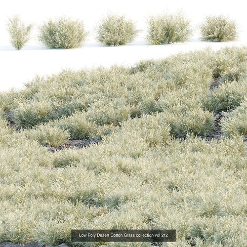 Grass for wild landscape collection vol 12 3D Model Pack 4