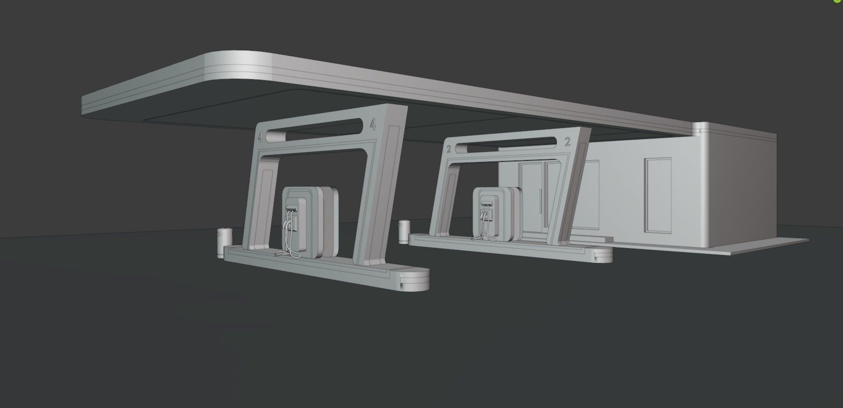 Electric Vehicle Charging Station 1 3D model_14