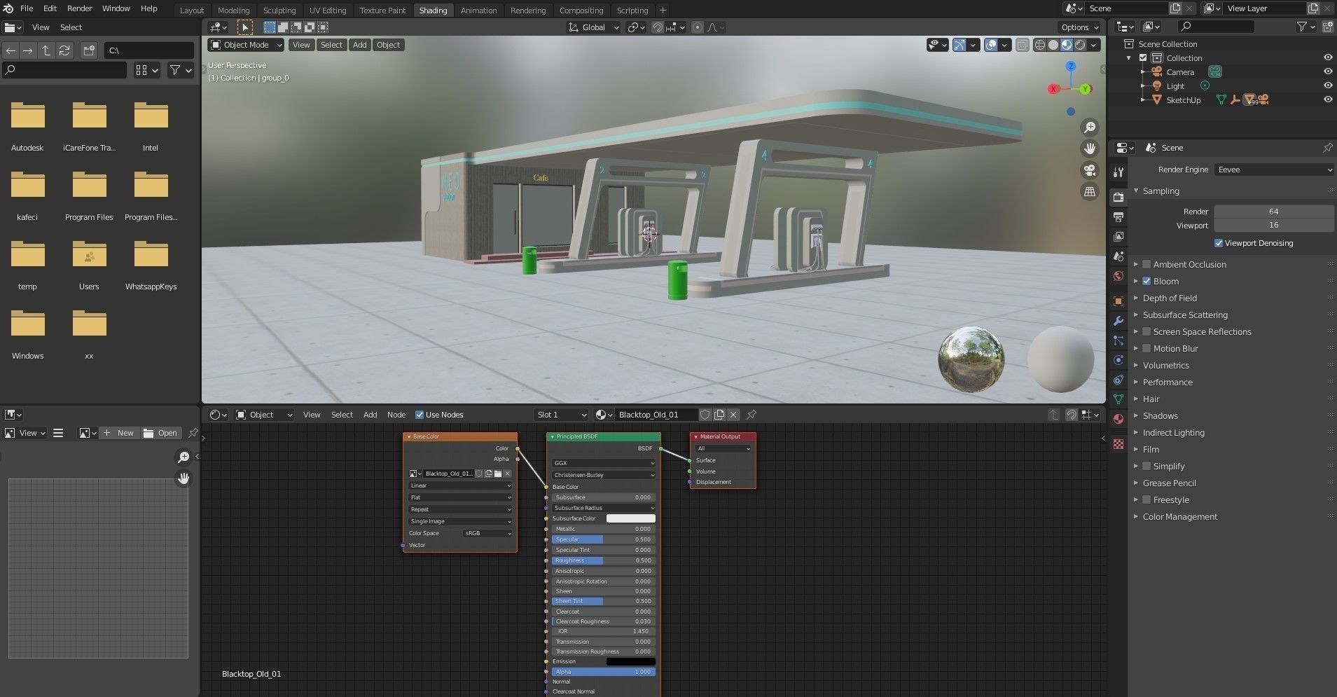 Electric Vehicle Charging Station 1 3D model_12