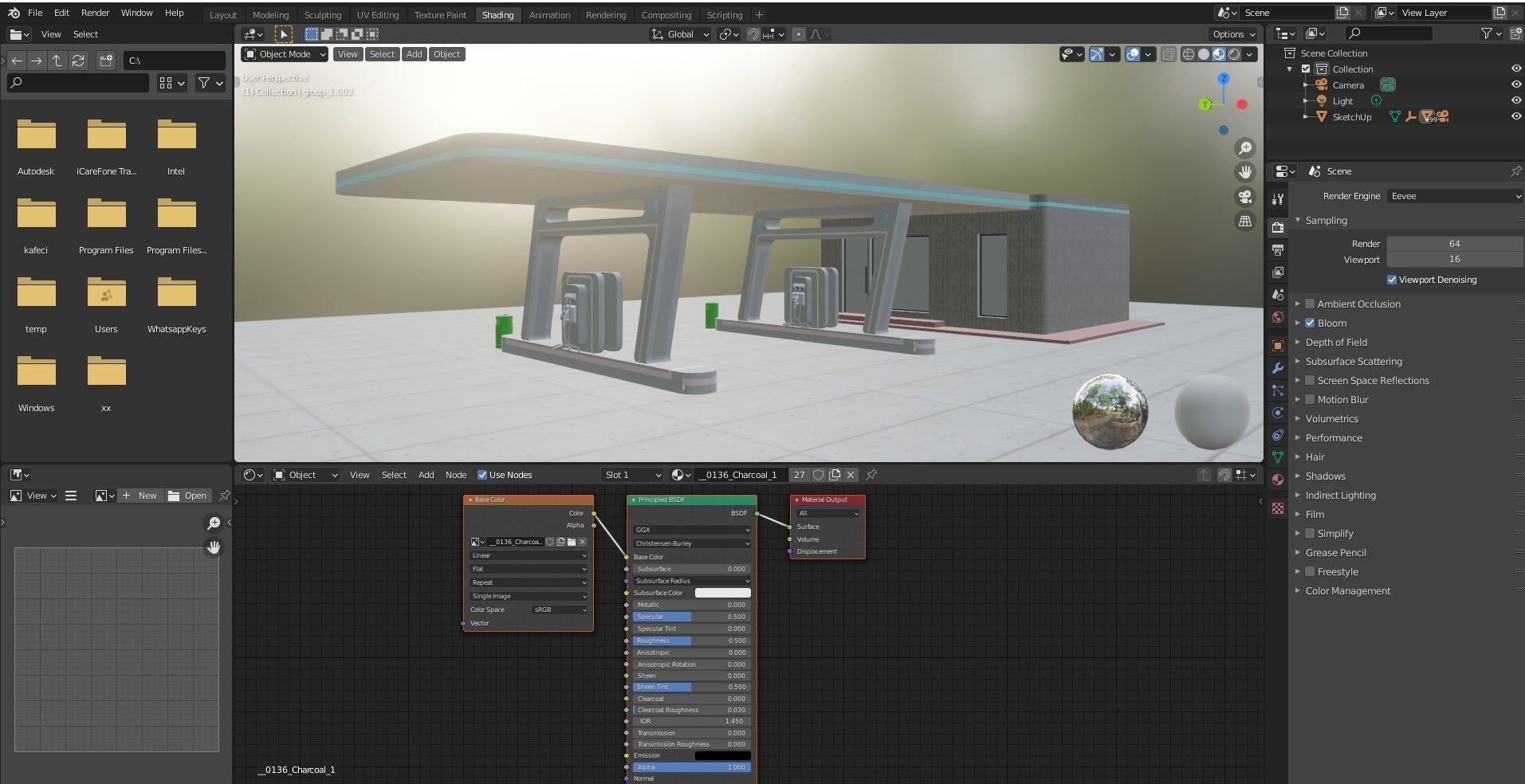 Electric Vehicle Charging Station 1 3D model_13