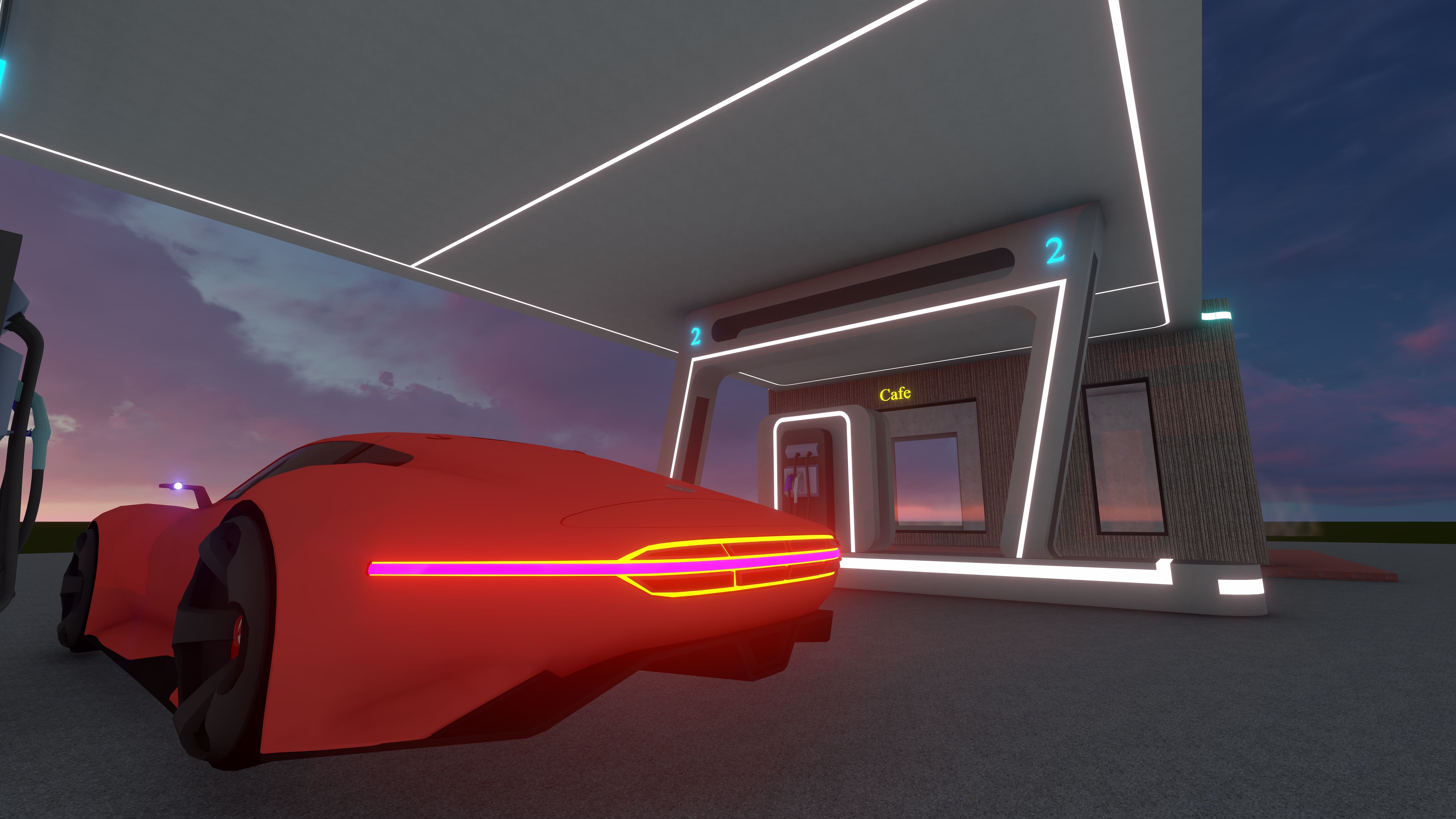 Electric Vehicle Charging Station 1 3D model_5