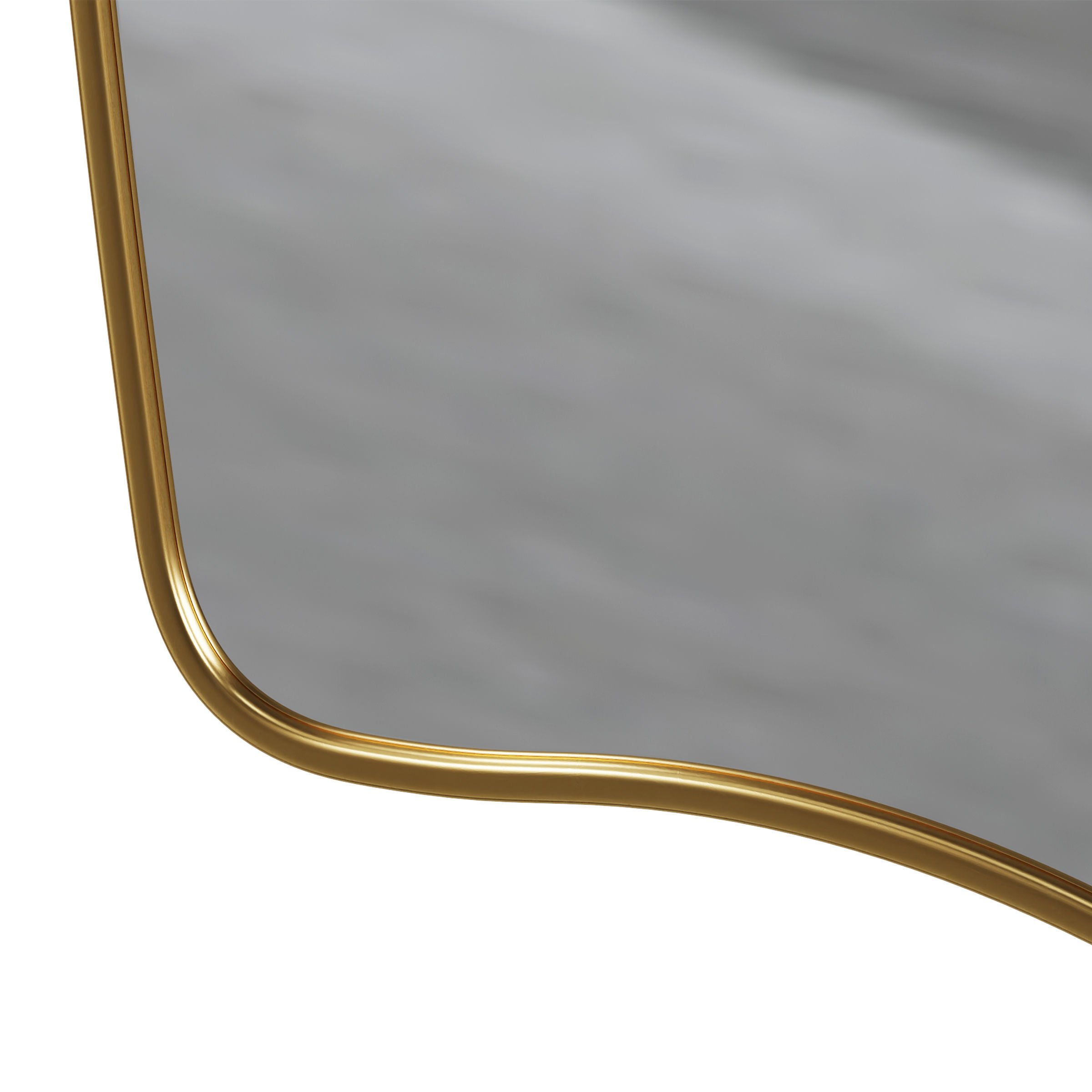 Wall Gold Mirror by HM Home 3D model_2