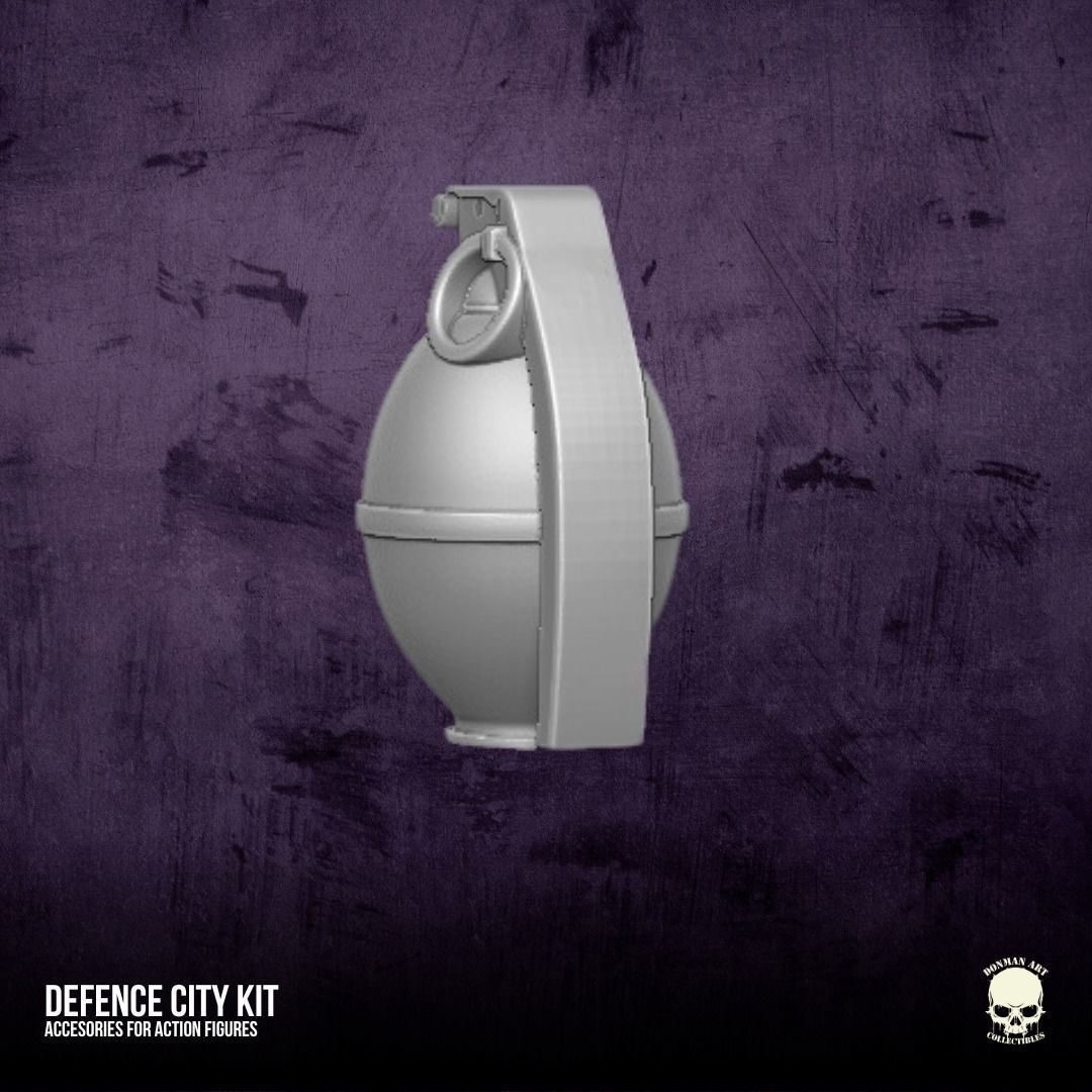 Defence City Kit 3D printable file for Action Figures 3D print model_3