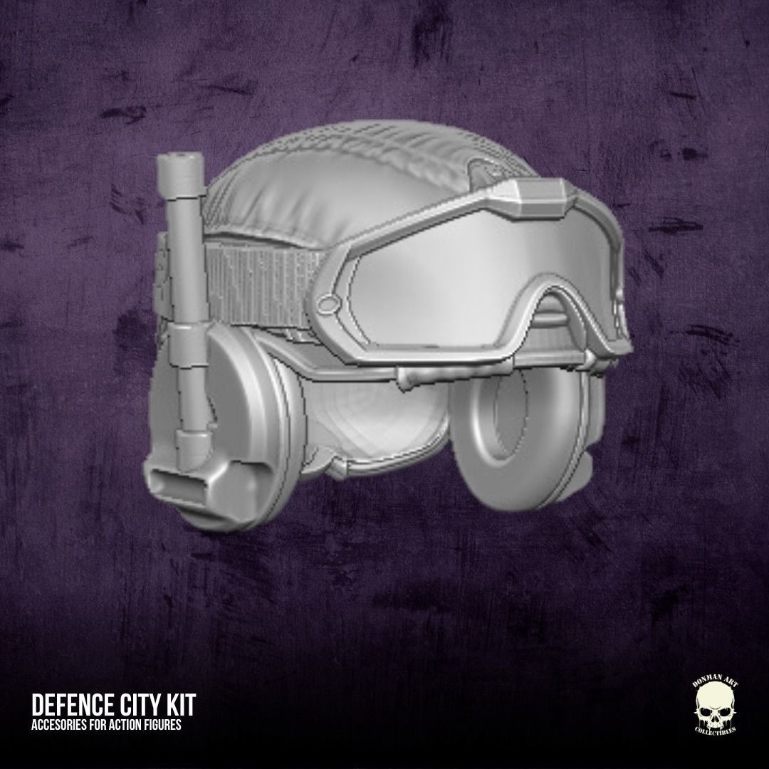 Defence City Kit 3D printable file for Action Figures 3D print model_1