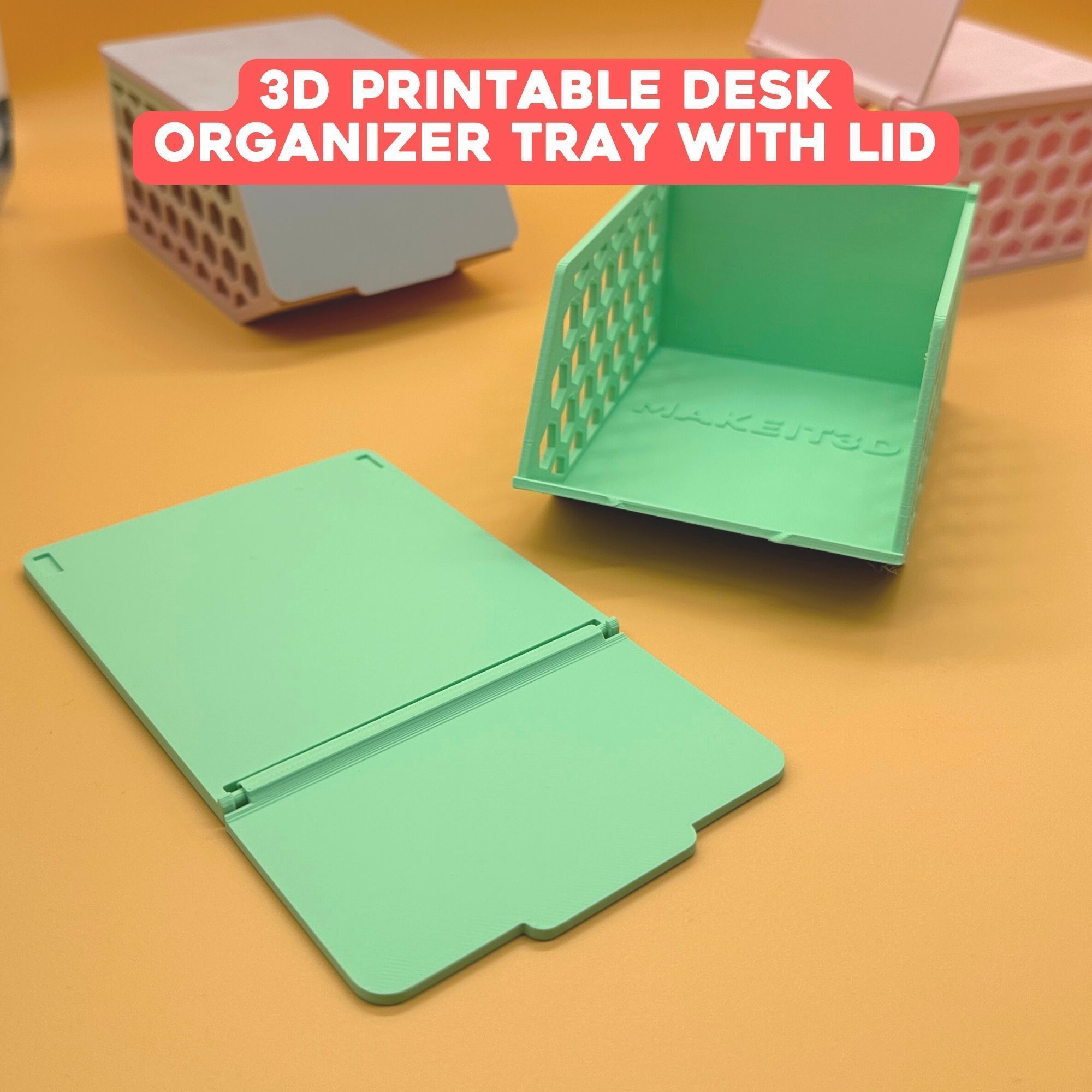3D Printable Storage Bin With Lid 3D print model_2