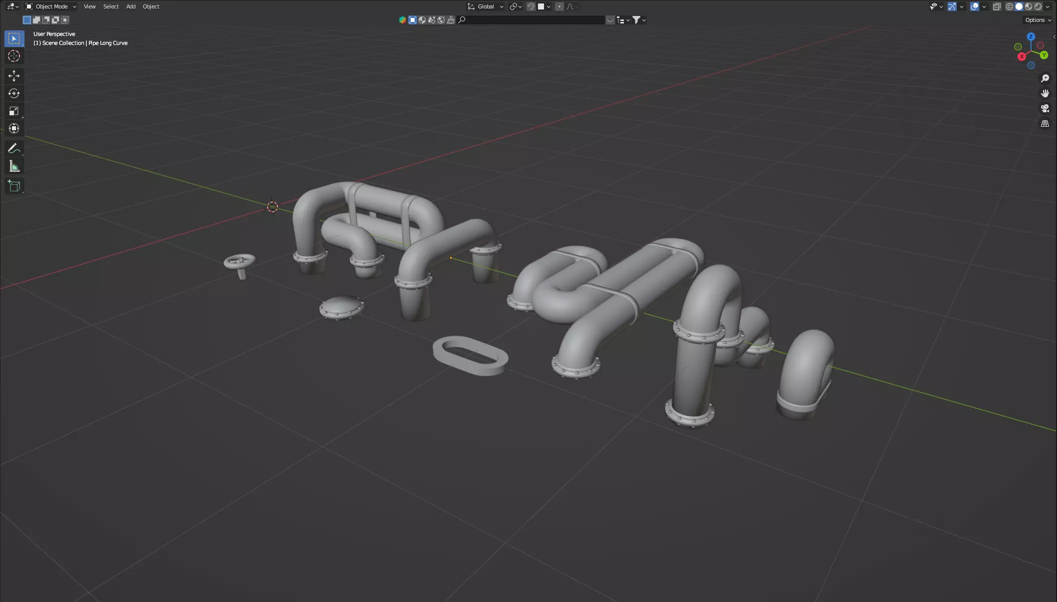 Basic Pipes Free 3D model_0
