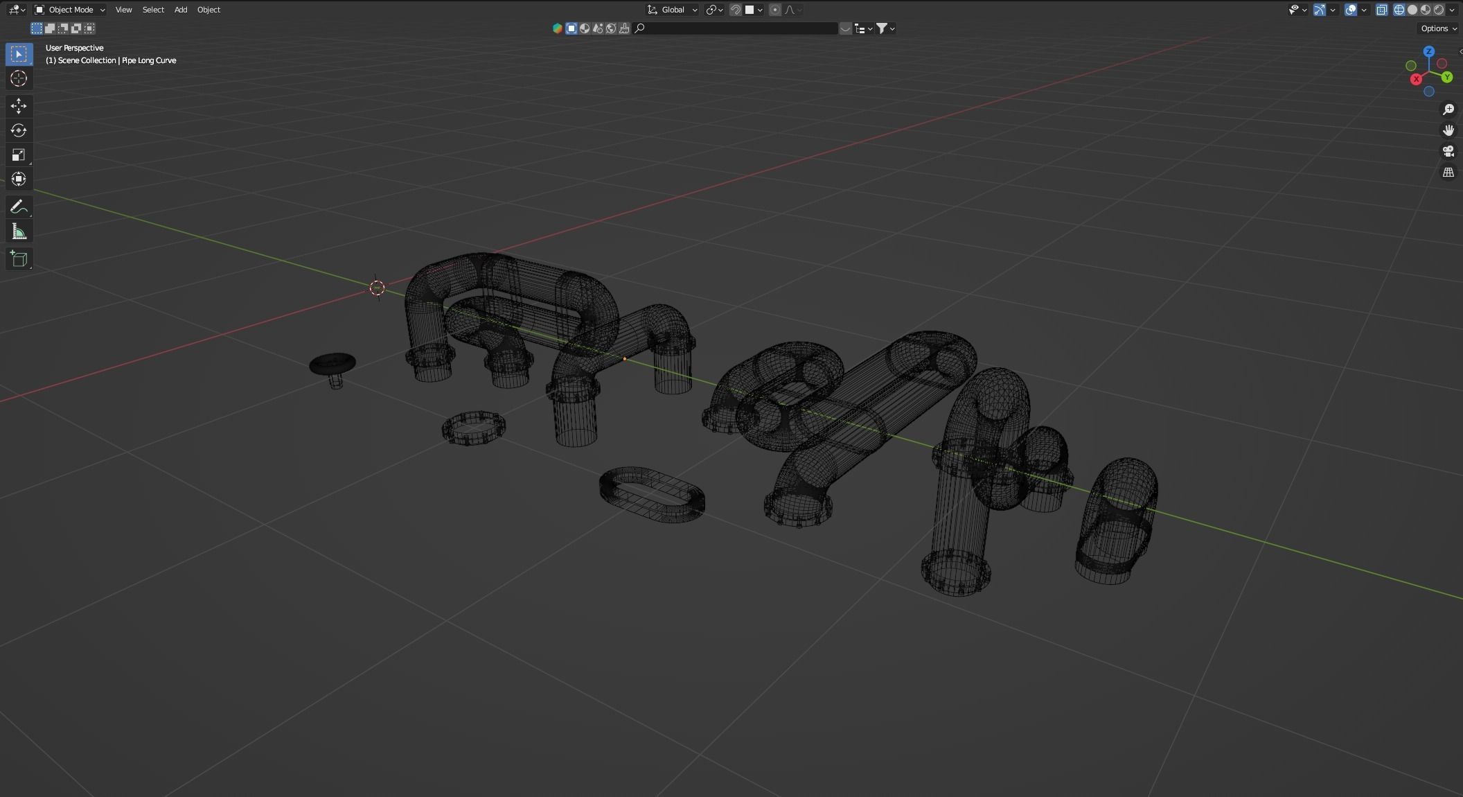 Basic Pipes Free 3D model_1