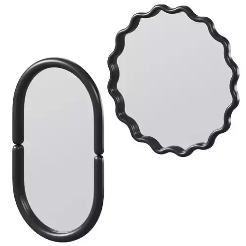 Wavy and Oval mirror by HM Home