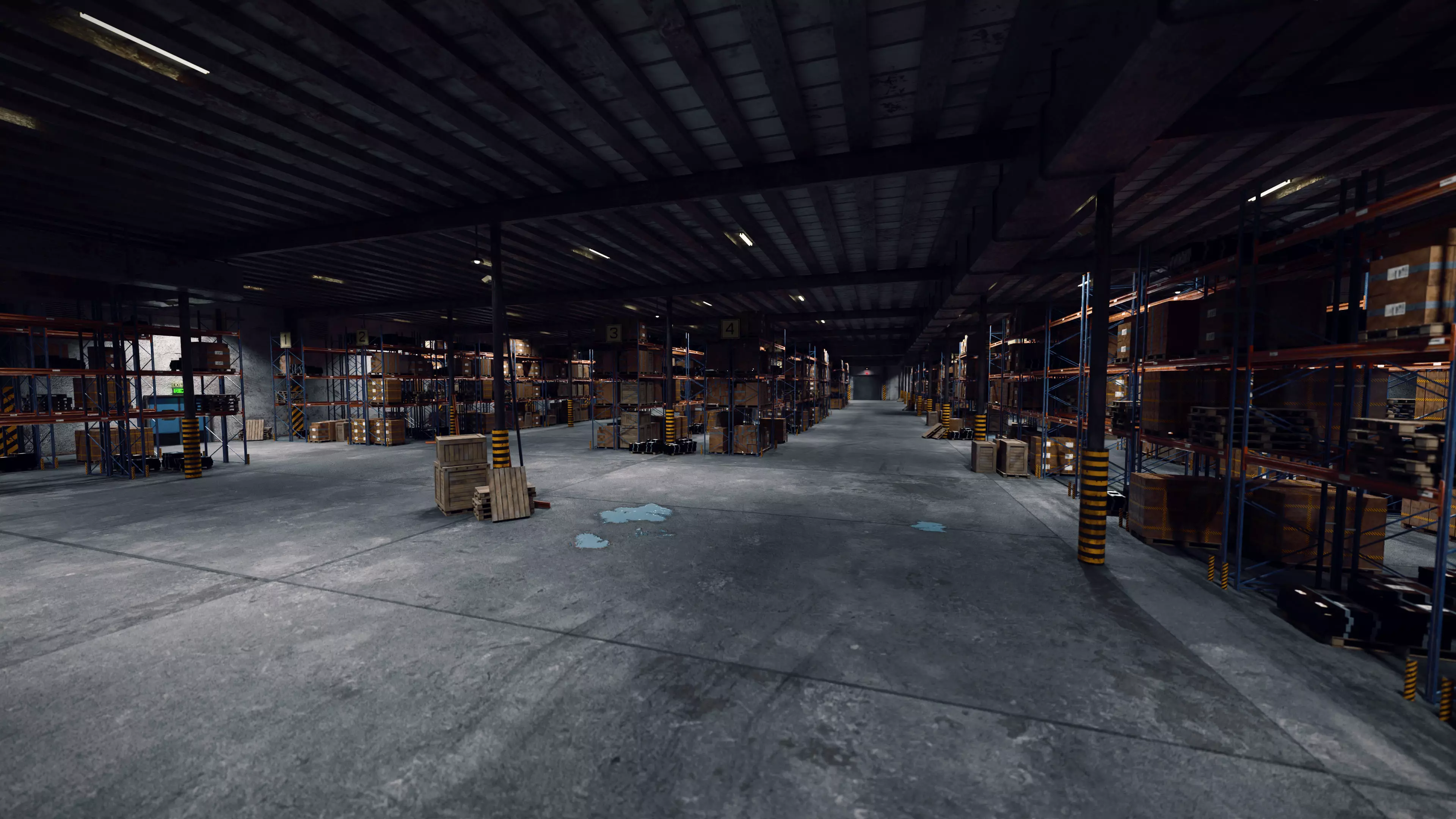Modular Warehouse Interior Game Ready Environment Kit UE5 Unity Low-poly 3D model_2