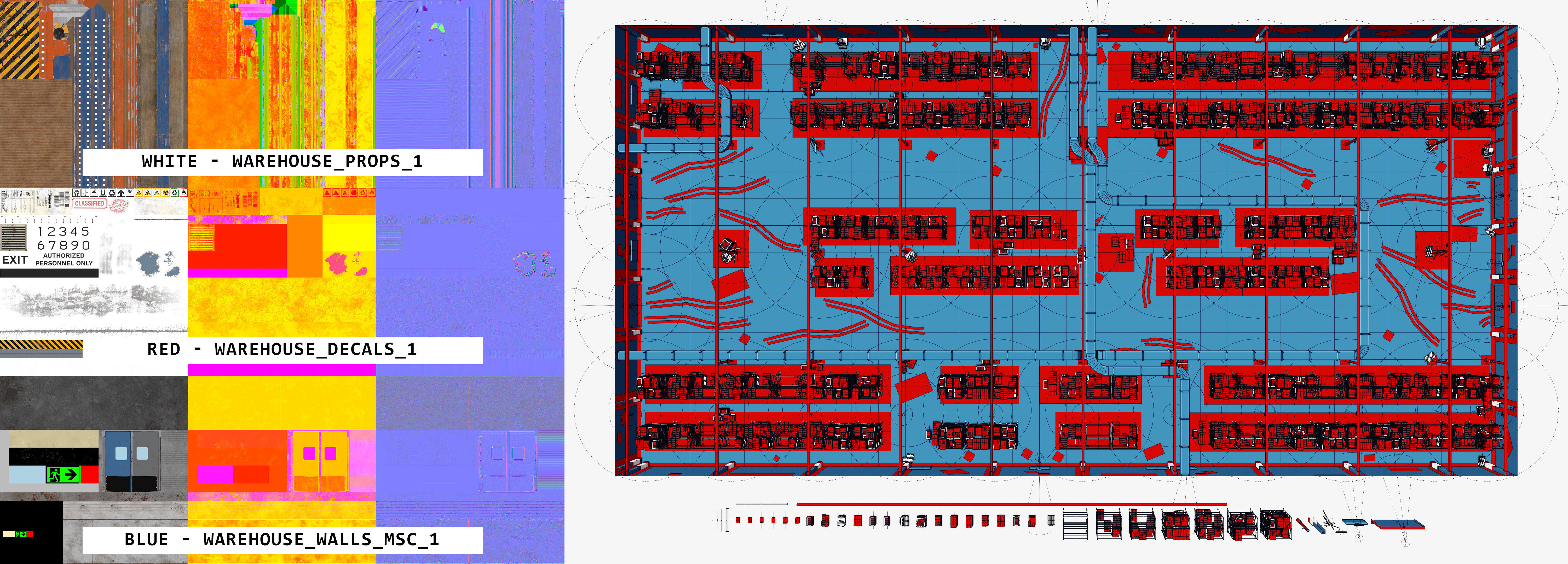 Modular Warehouse Interior Game Ready Environment Kit UE5 Unity Low-poly 3D model_18