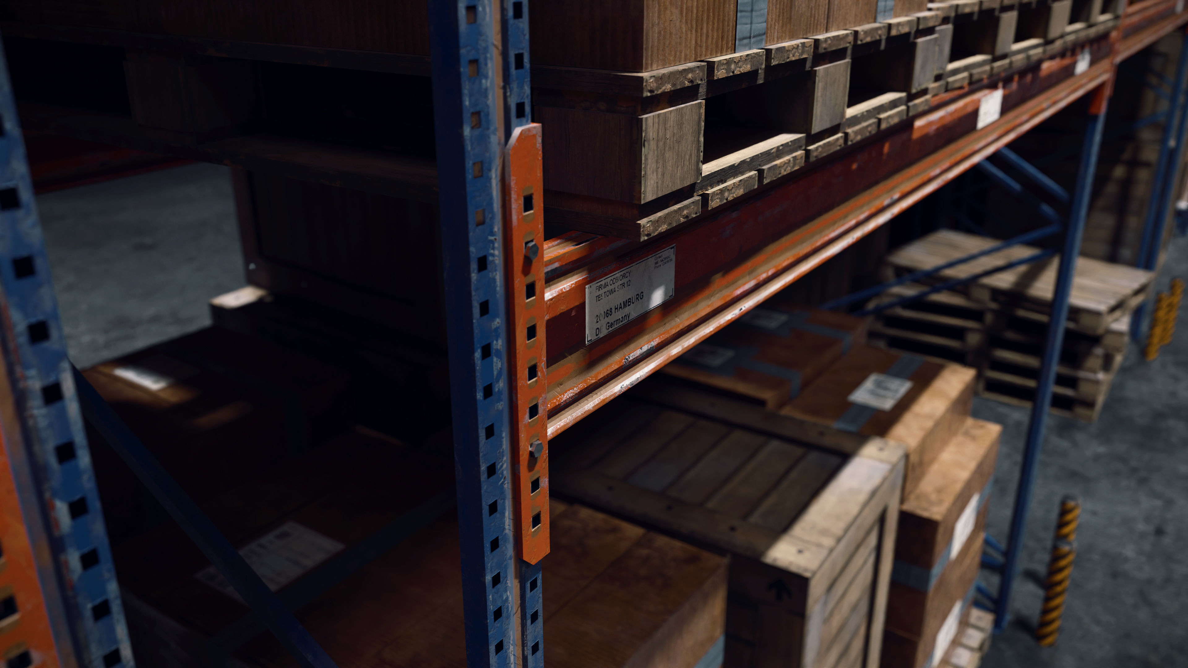 Modular Warehouse Interior Game Ready Environment Kit UE5 Unity Low-poly 3D model_12