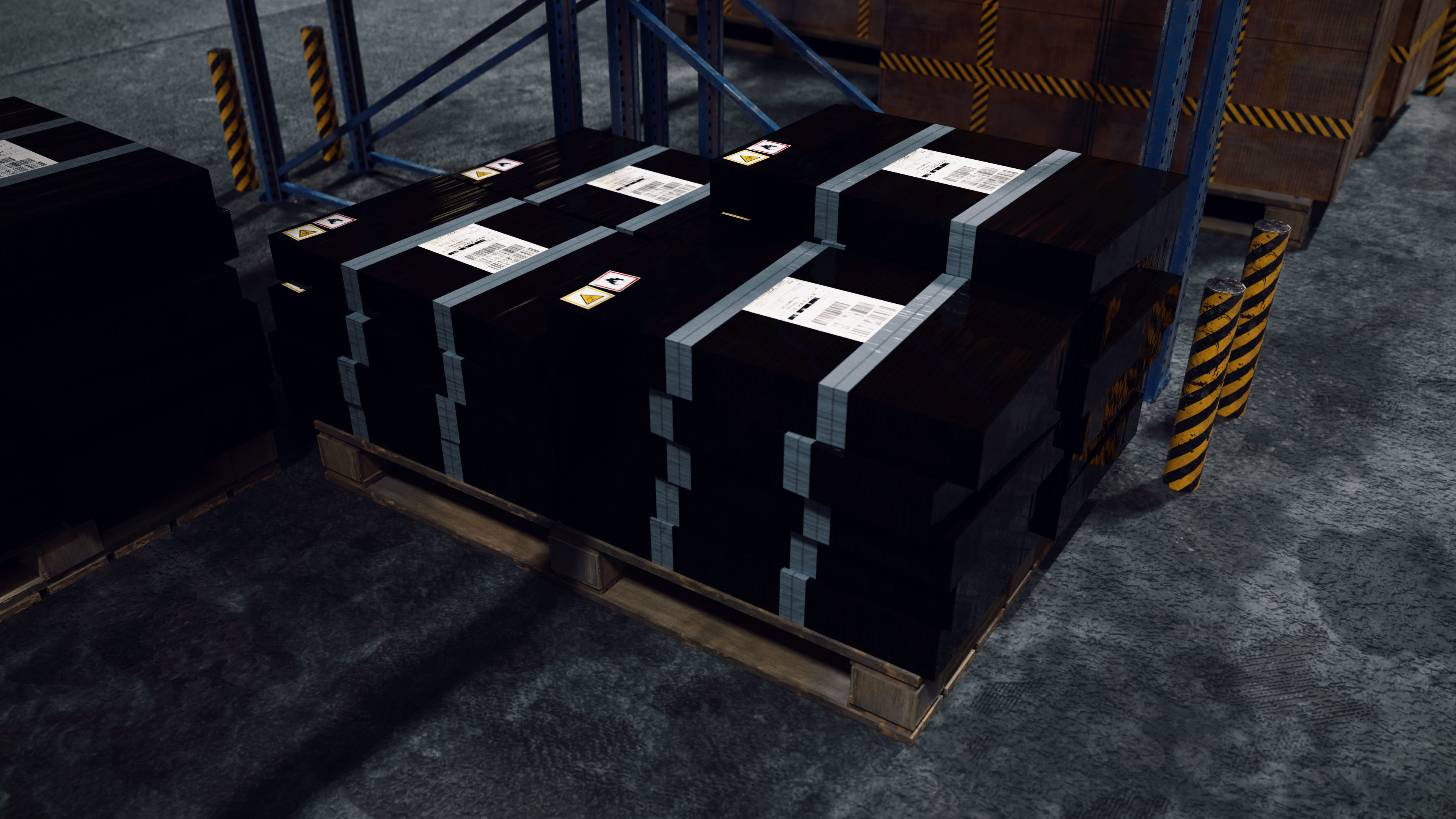 Modular Warehouse Interior Game Ready Environment Kit UE5 Unity Low-poly 3D model_14