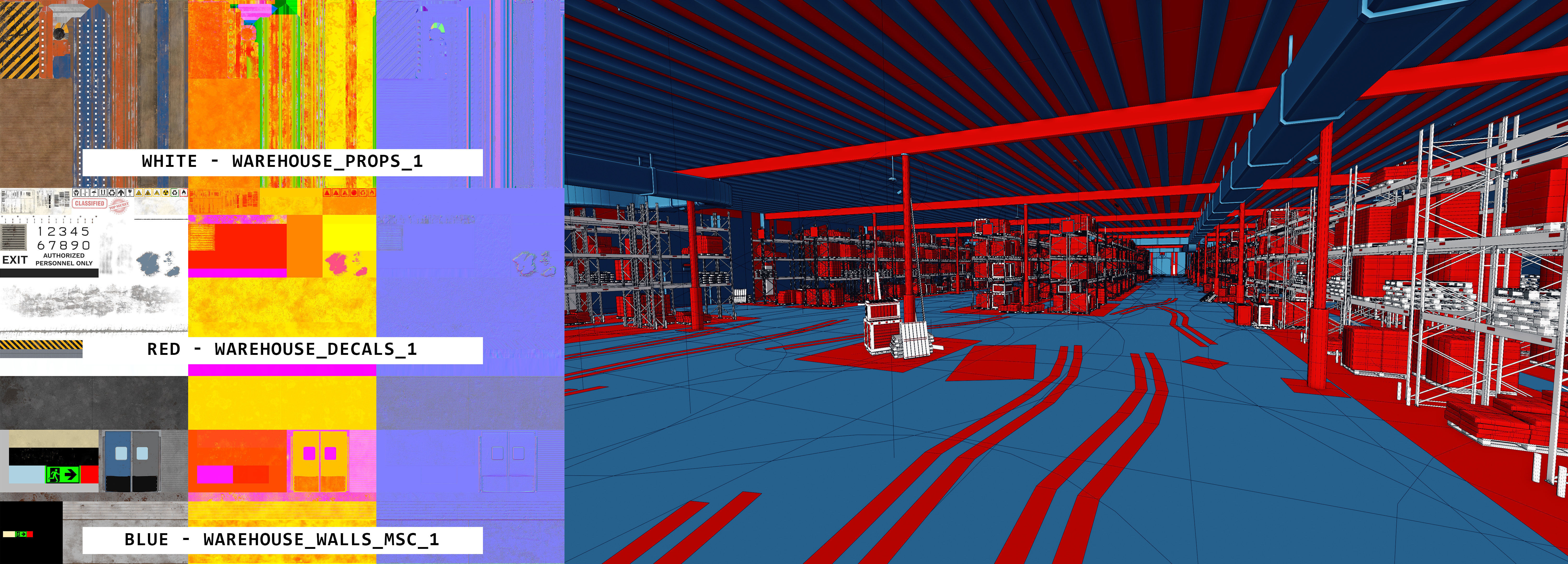 Modular Warehouse Interior Game Ready Environment Kit UE5 Unity Low-poly 3D model_16