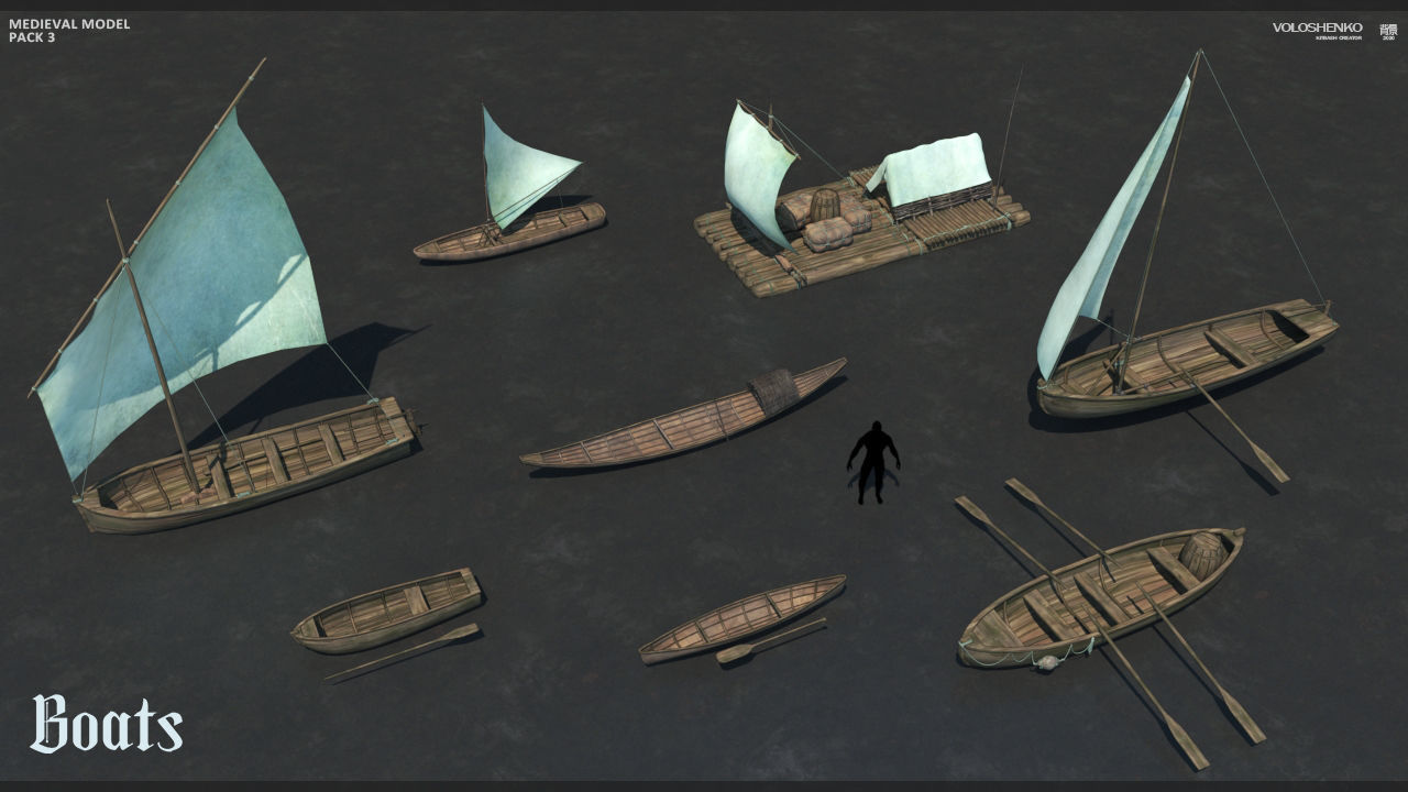 Medieval Collection  3 3D model_3