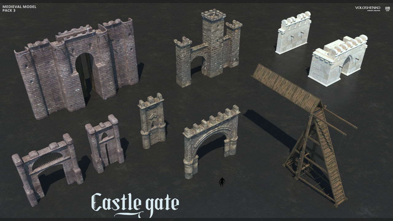 Medieval Collection  3 3D model_6