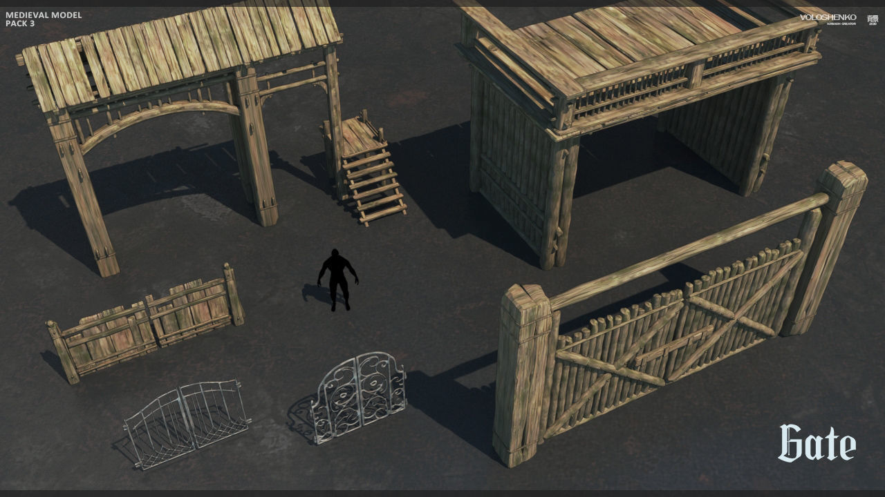 Medieval Collection  3 3D model_9