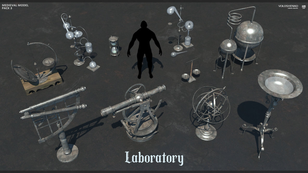 Medieval Collection  3 3D model_2