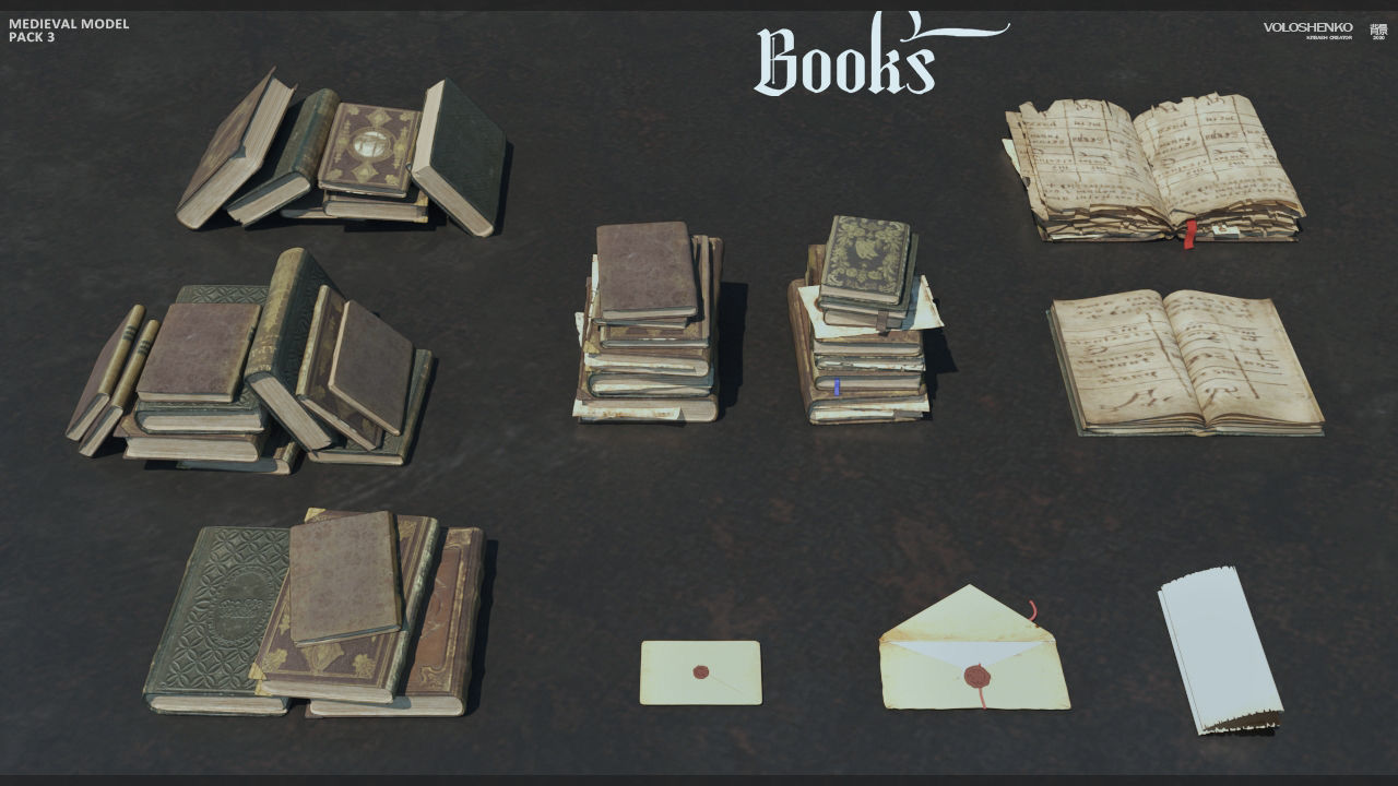 Medieval Collection  3 3D model_8