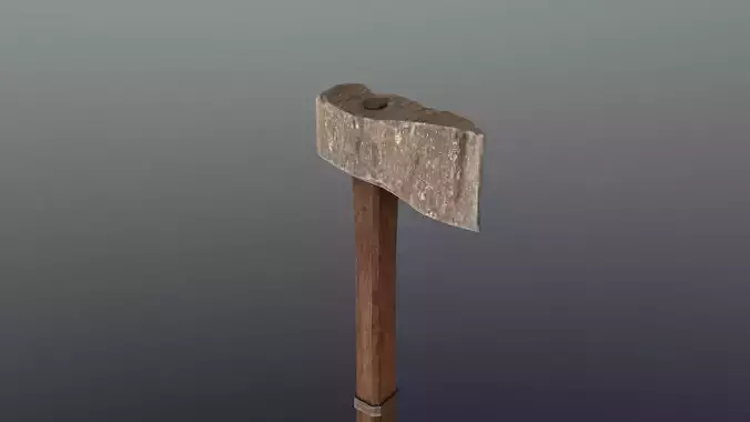Axe - Stone Low-poly 3D model