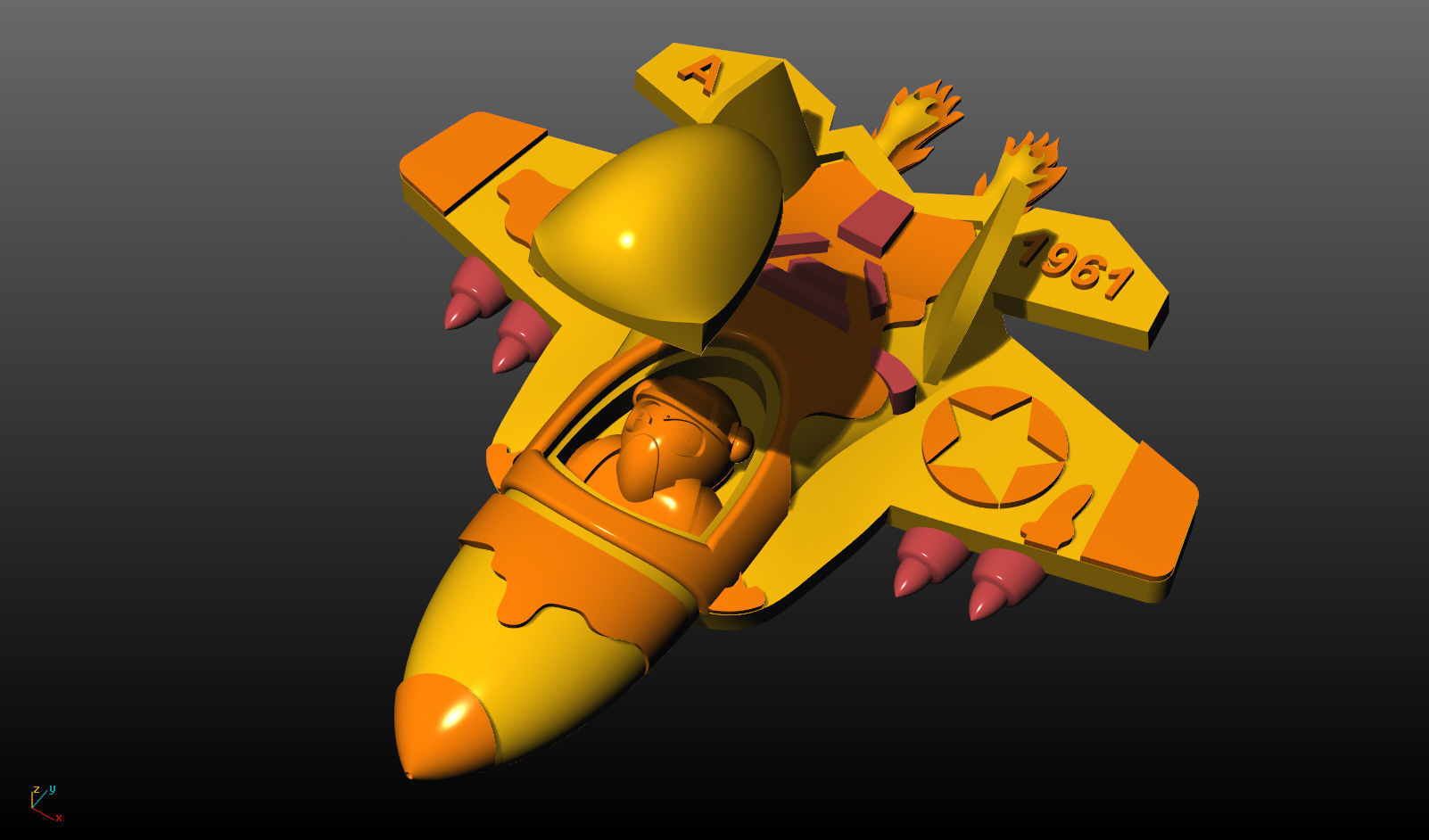 war plane 3D print model_3