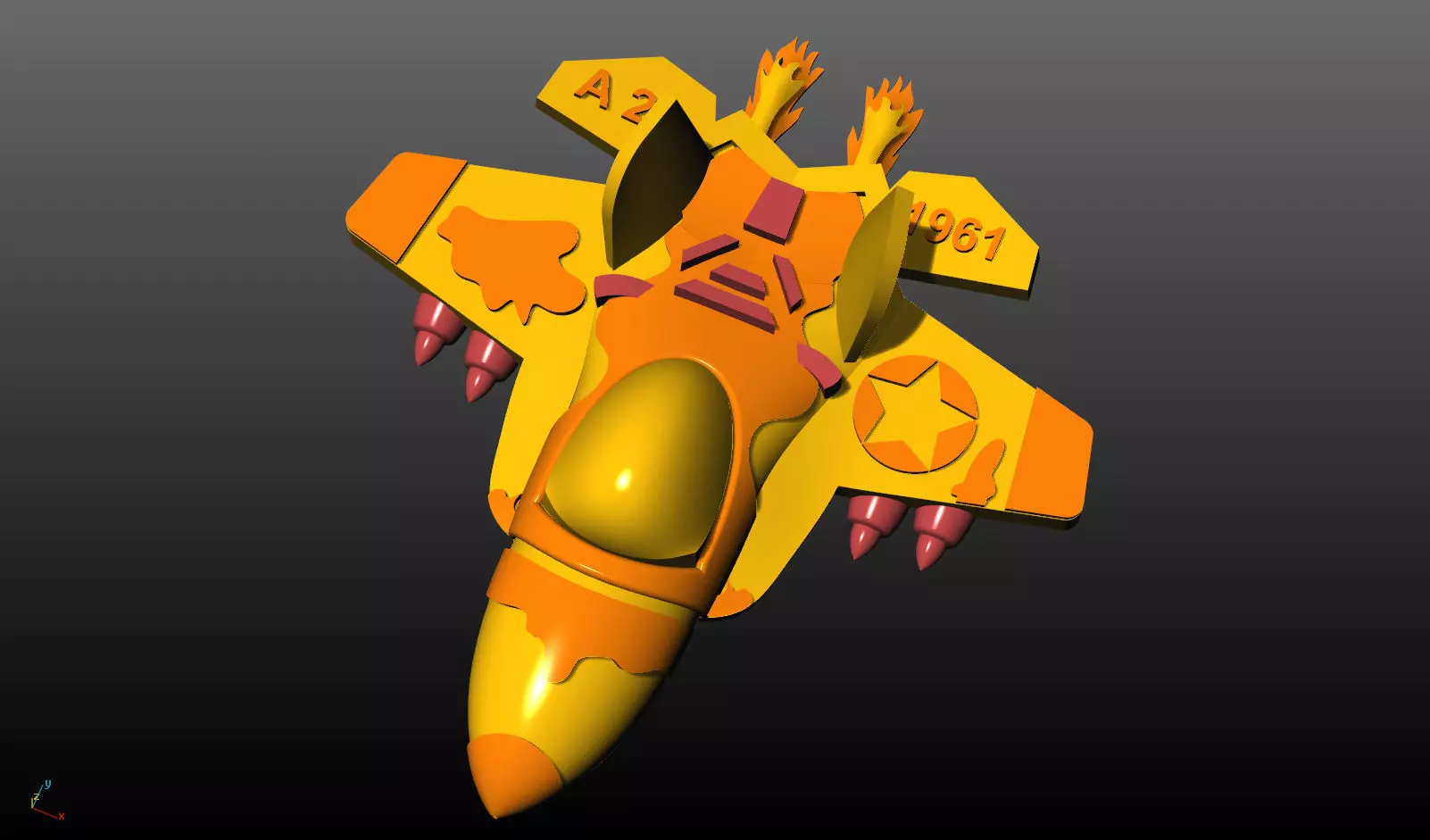 war plane 3D print model_0