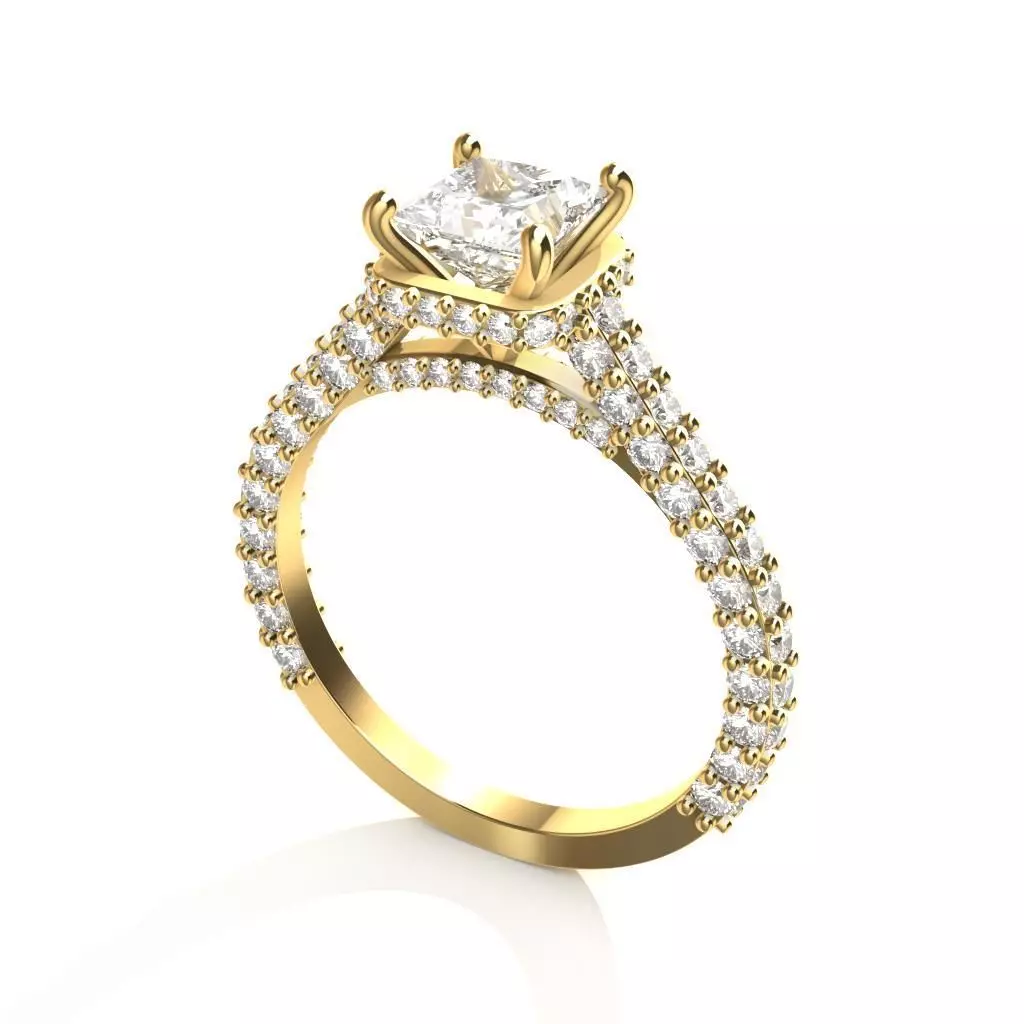 PRINCESS SOLITAIRE 3D print model_0