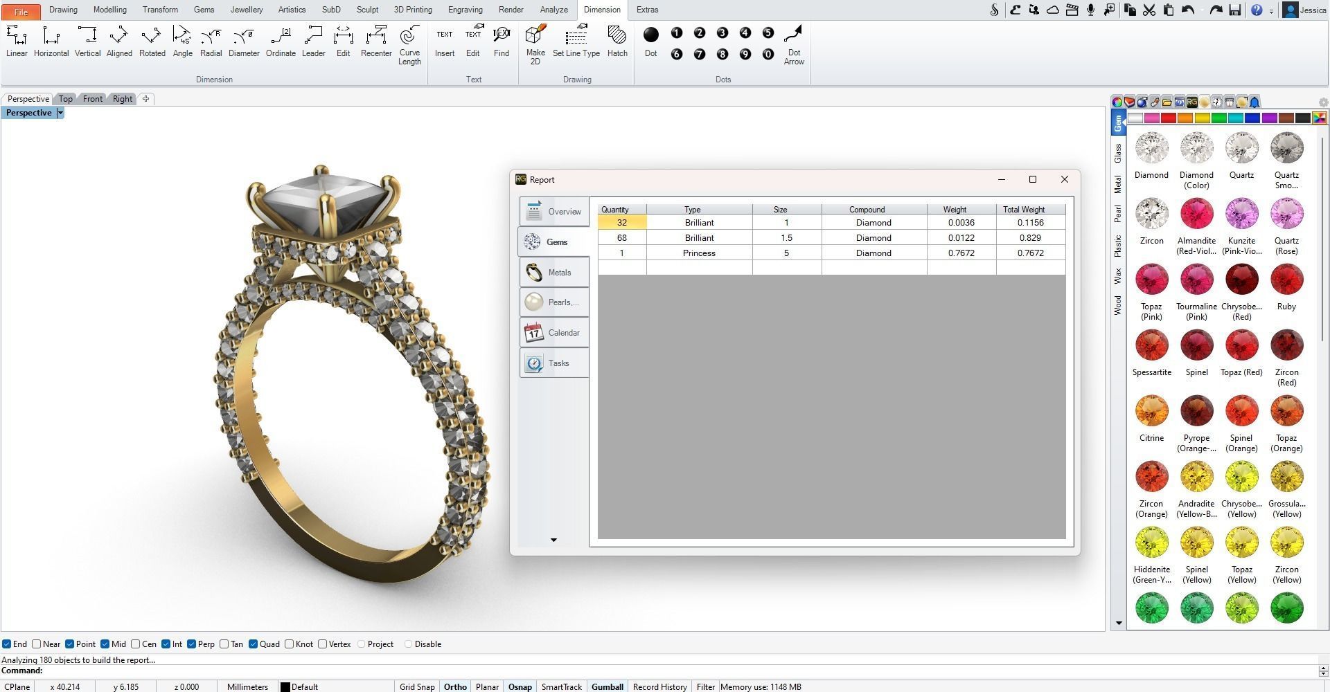 PRINCESS SOLITAIRE 3D print model_4