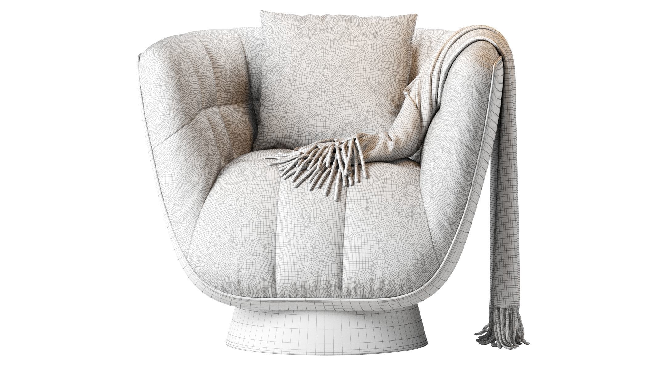 Armchair DARCY EMERALD 3D model_12
