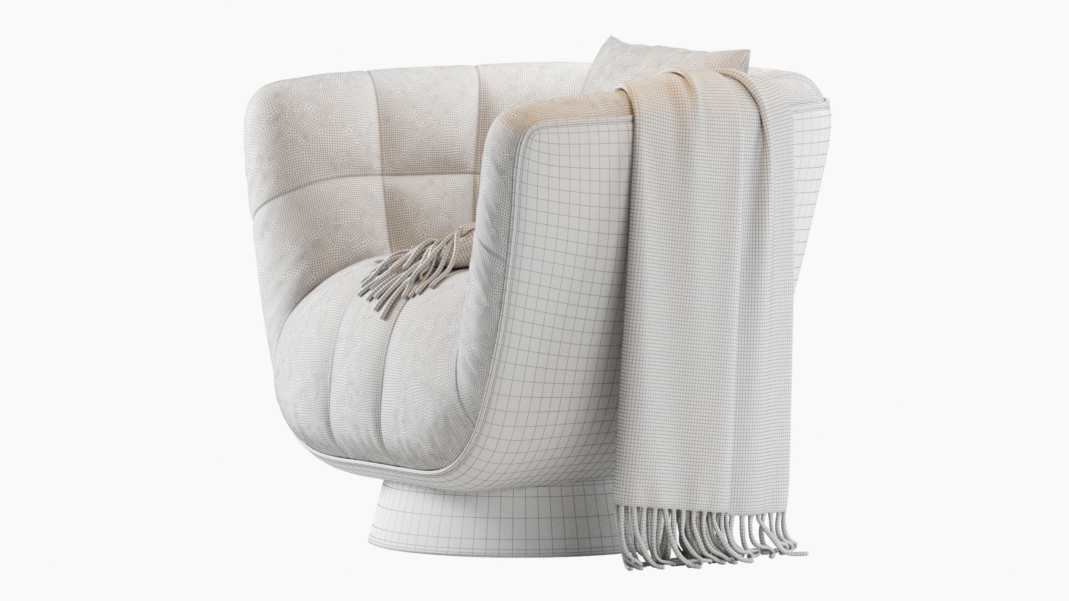 Armchair DARCY EMERALD 3D model_11