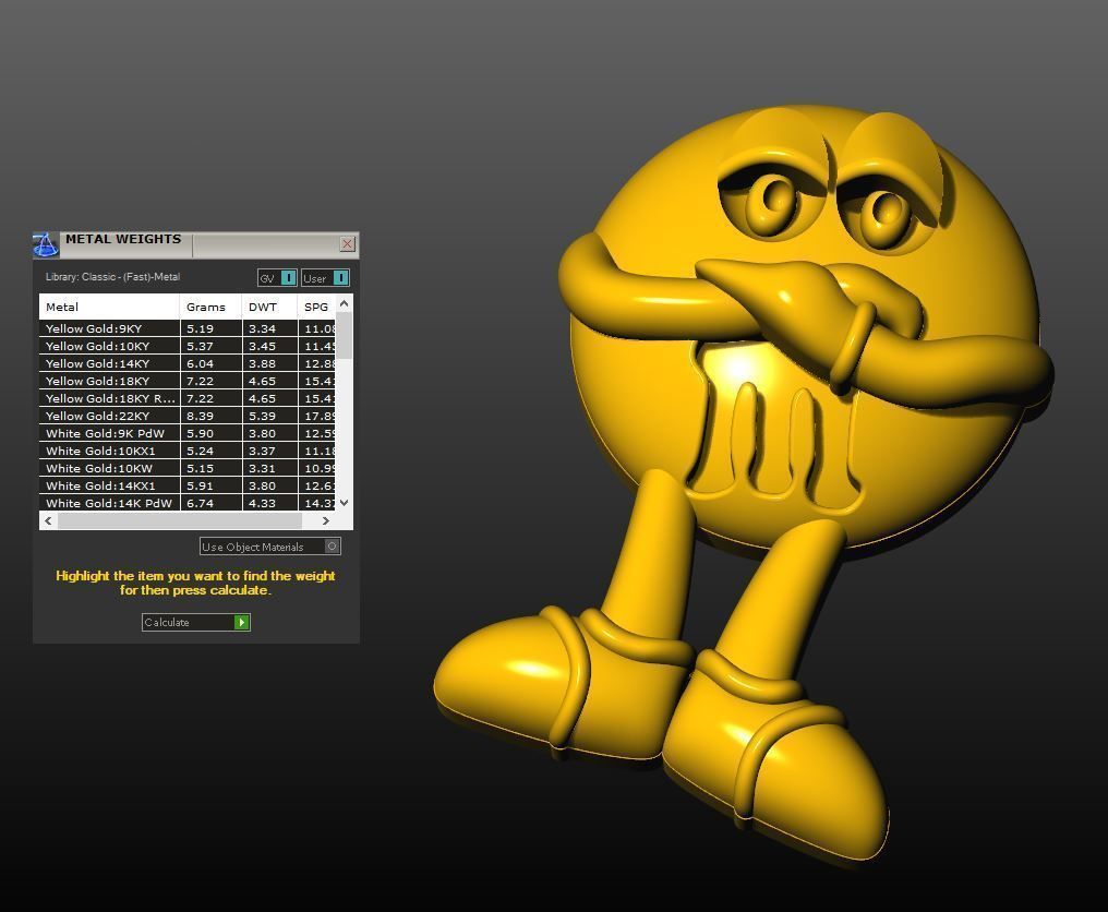 m and m chocolate pendant  3D print model_2