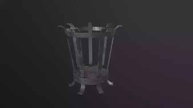 Medieval Brazier3D Model Low-poly 3D model