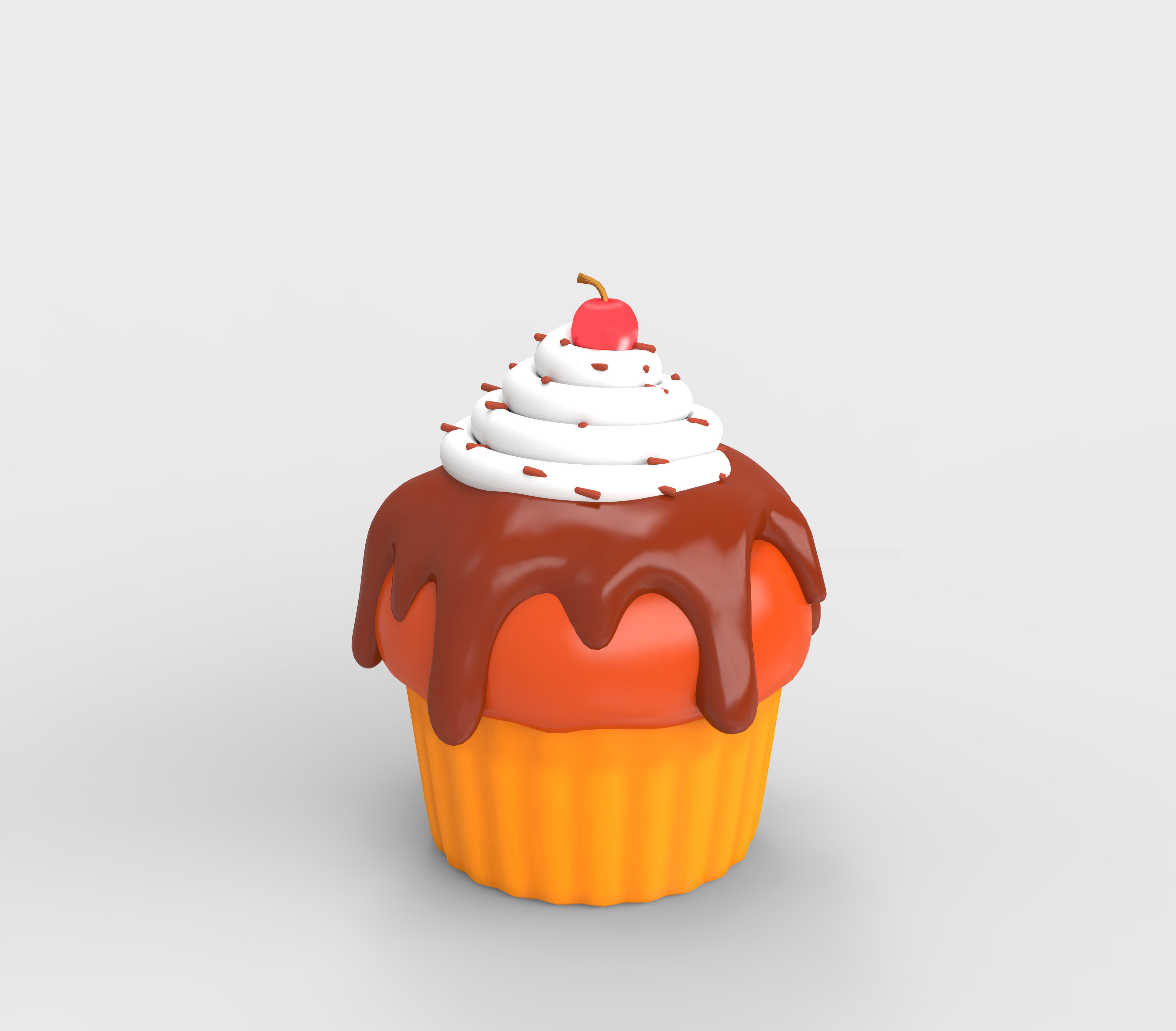 3D food  icon  set Low-poly 3D model_13