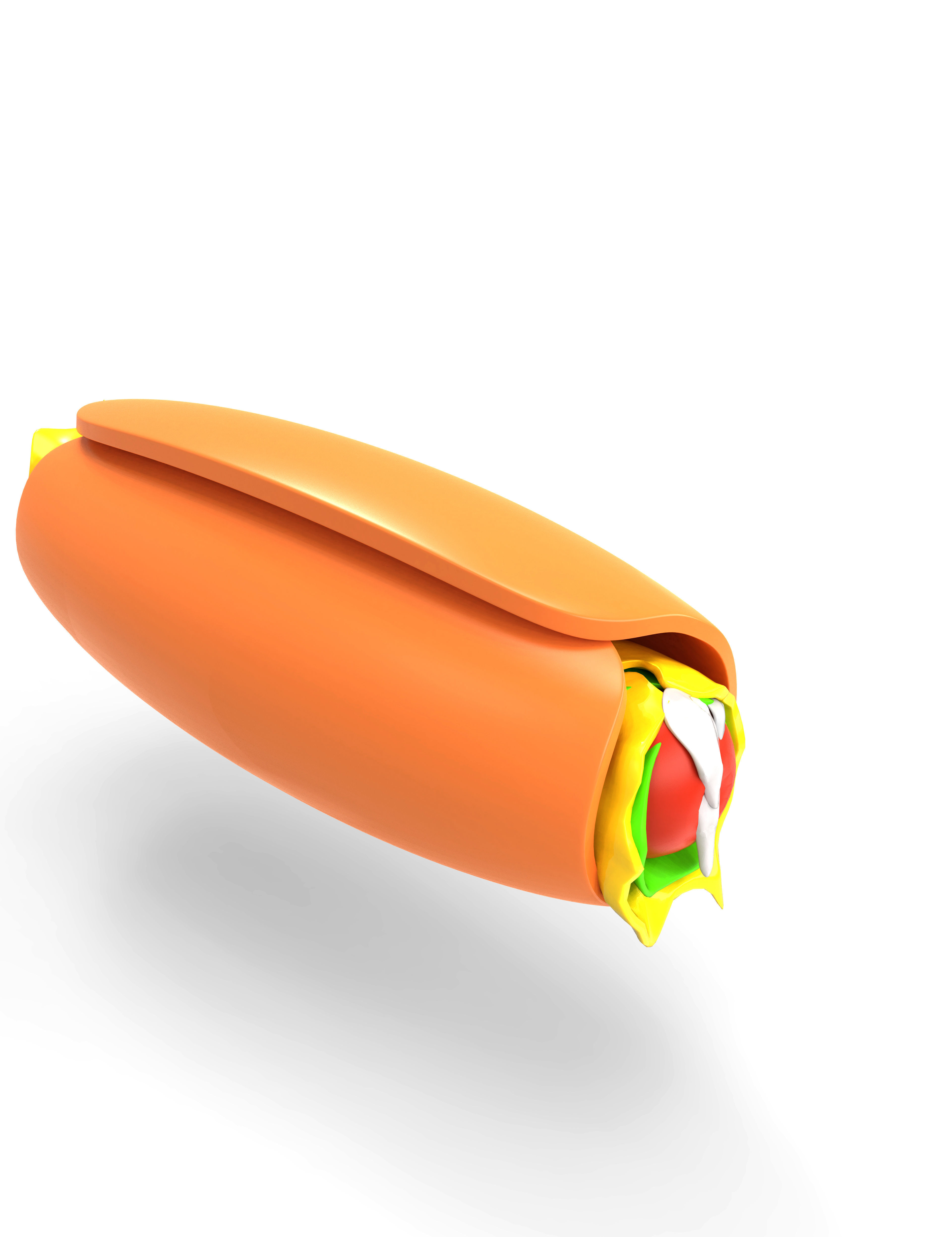 3D food  icon  set Low-poly 3D model_10