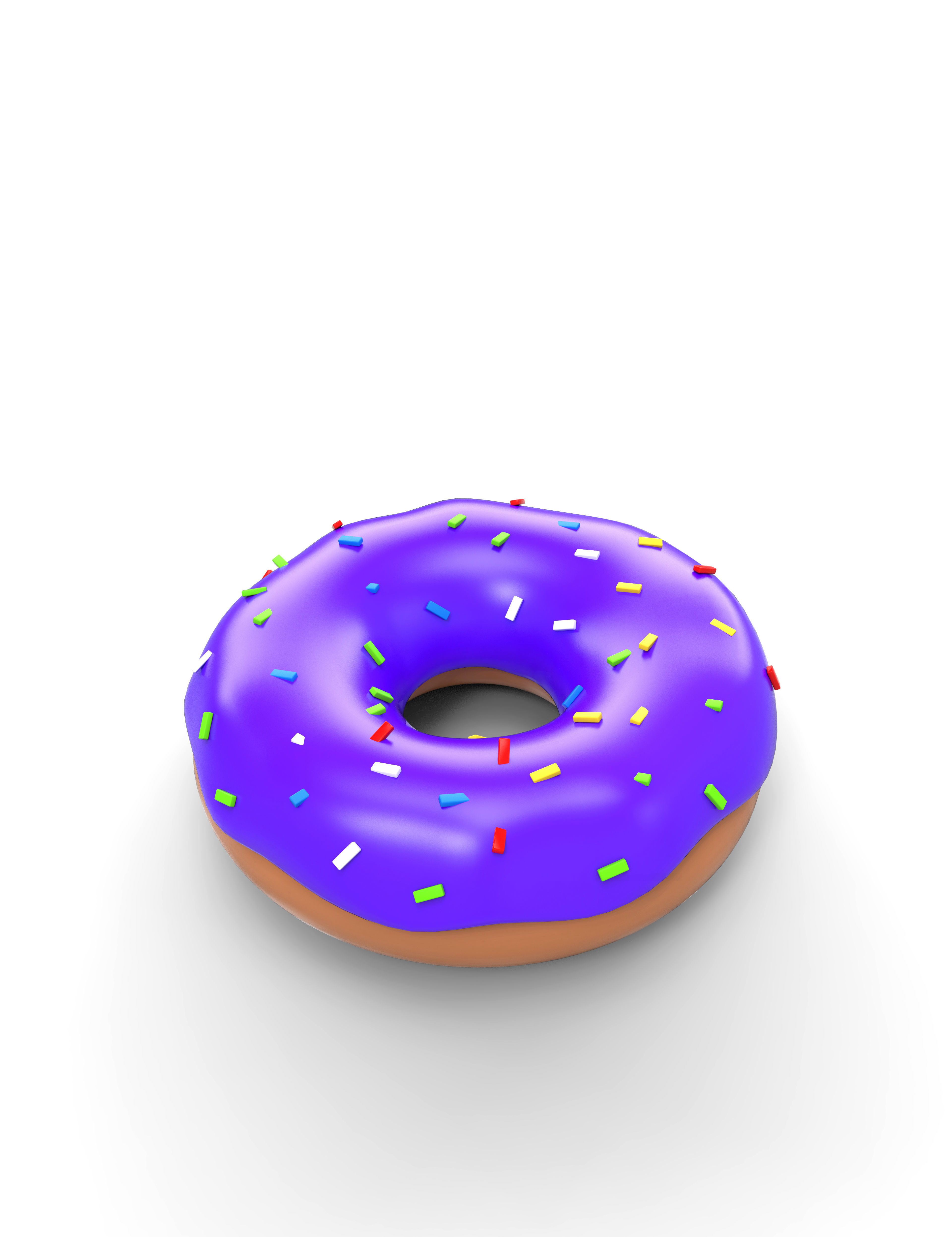 3D food  icon  set Low-poly 3D model_9