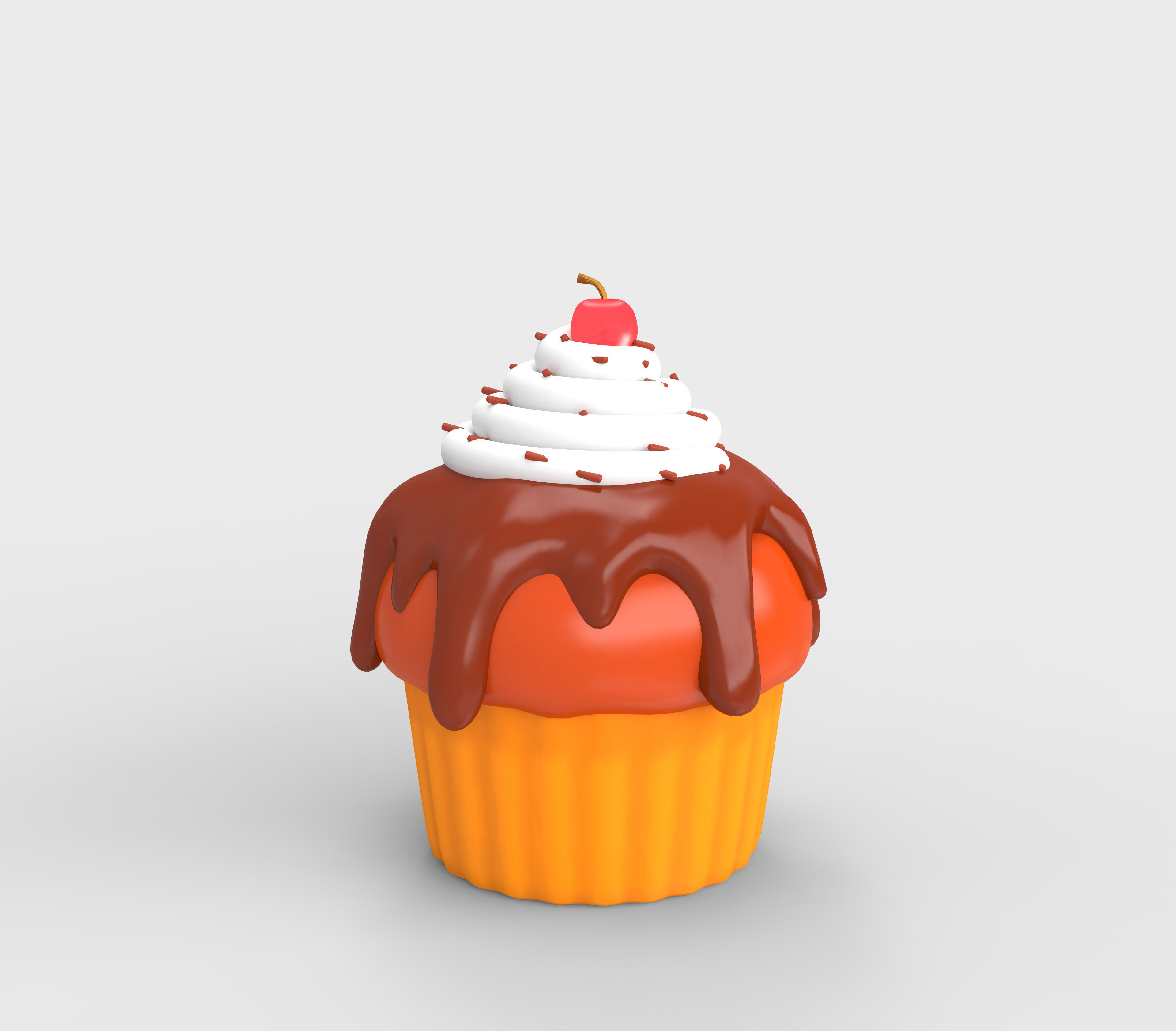 3D food  icon  set Low-poly 3D model_26