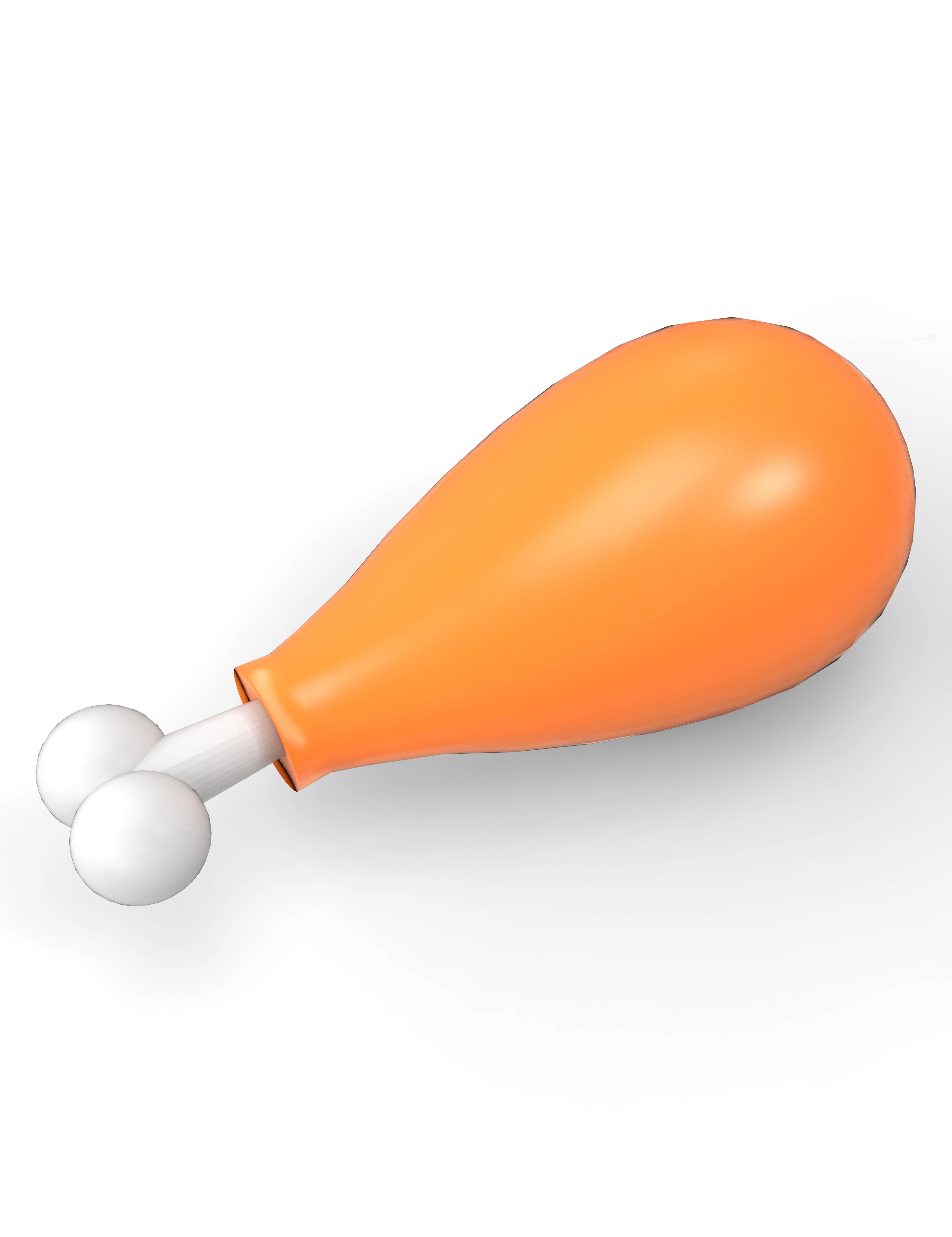 3D food  icon  set Low-poly 3D model_3