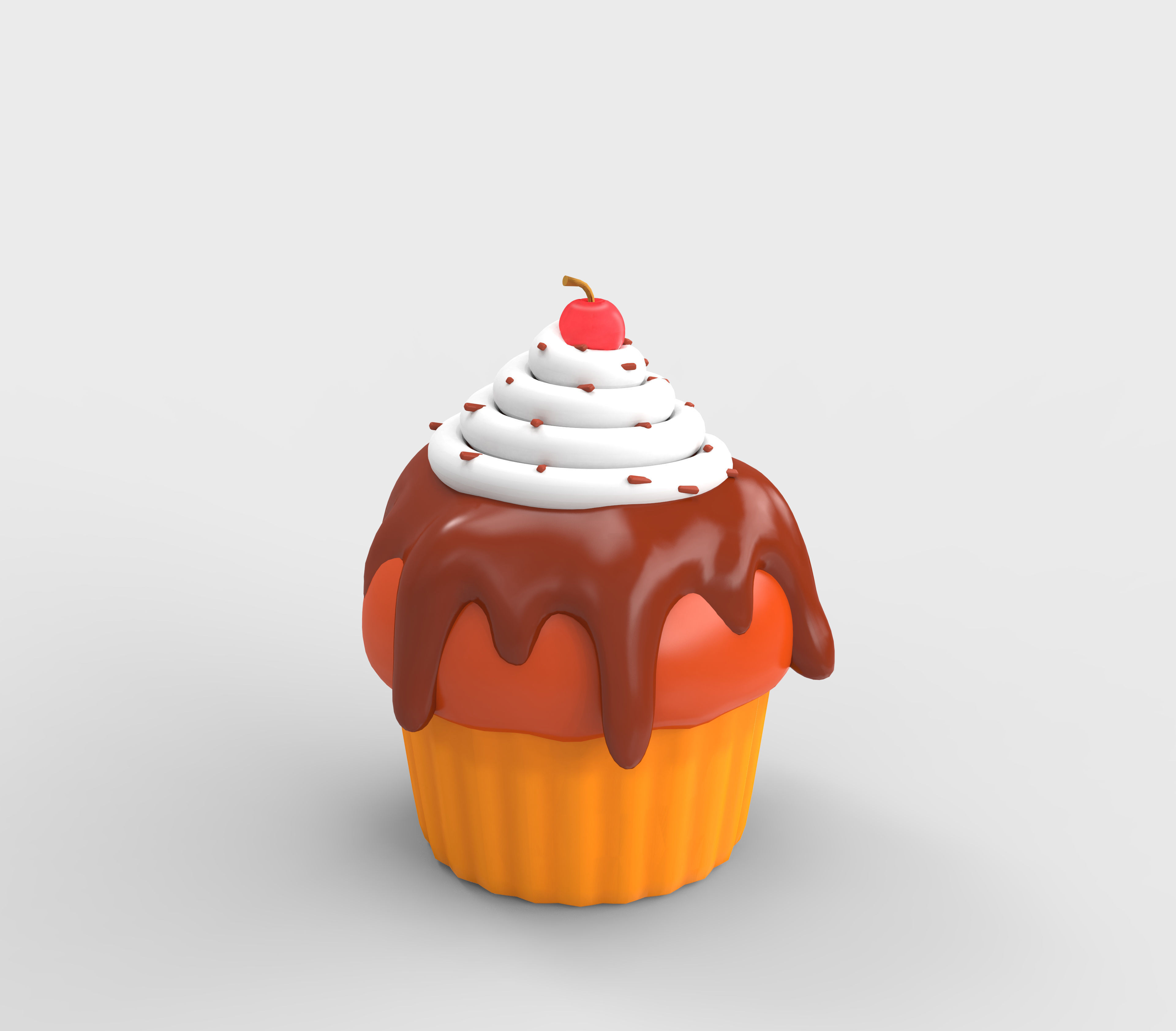 3D food  icon  set Low-poly 3D model_14