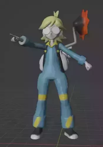 Clemont gym leader 3D print model