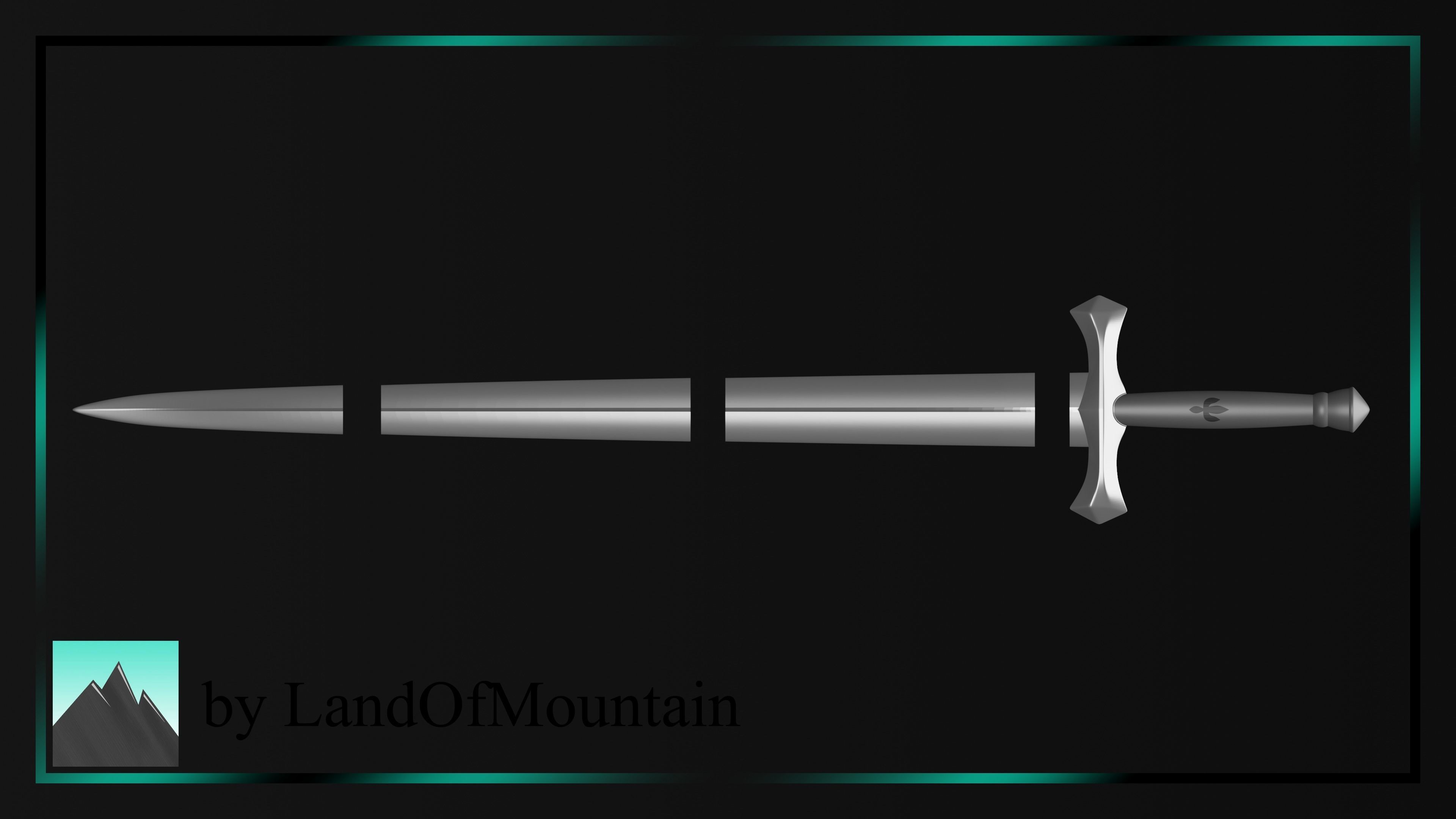 FINAL FANTASY XVI - CLIVE ROSFIELD DAGGER 3D print model_5
