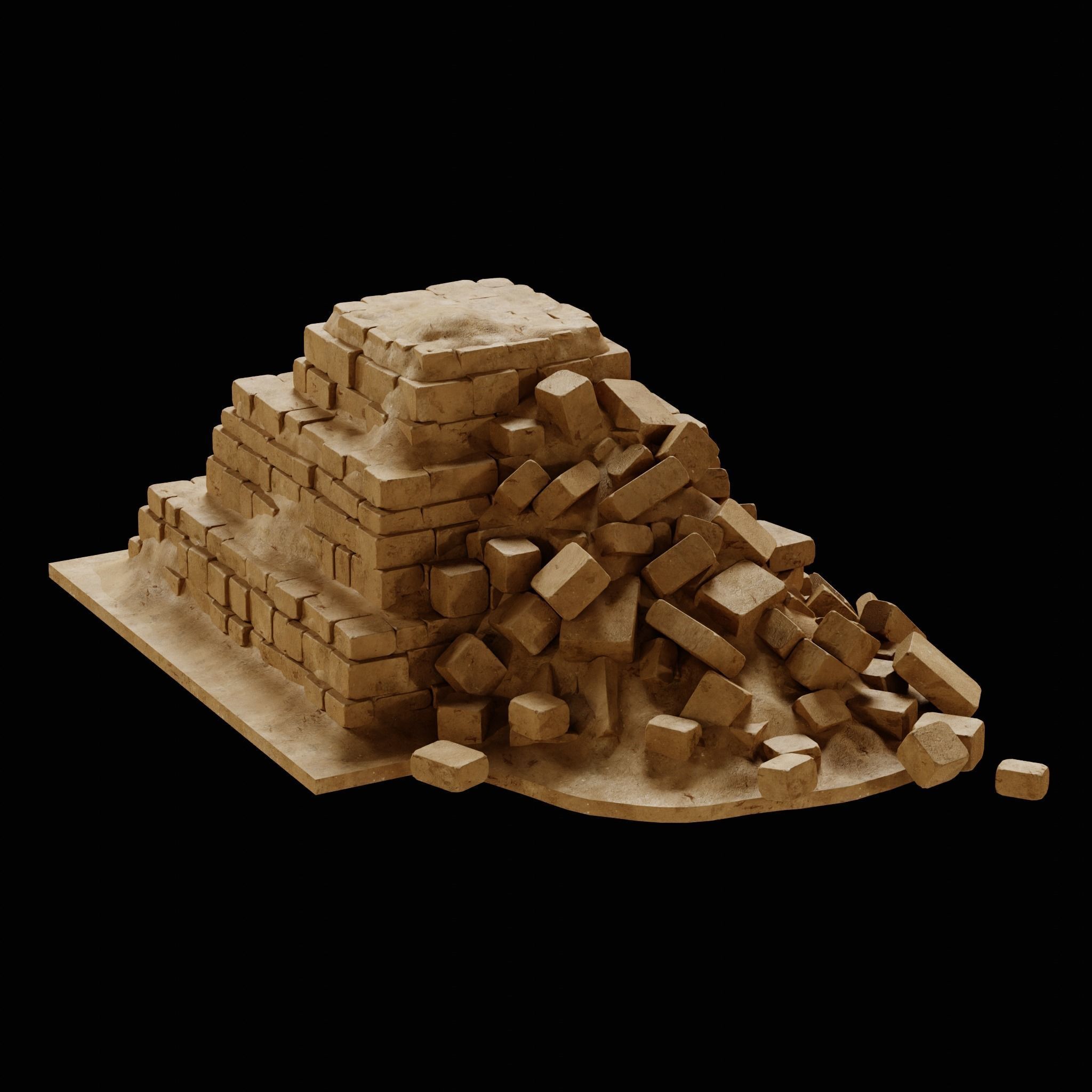 3D model EGYPTIAN PYRAMID ANCIENT EGYPT TEMPLE TOMB COLLECTION VR / AR ...