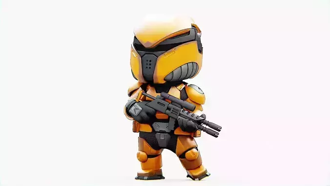 TOON TROOPER DOMIAC   RIGGED