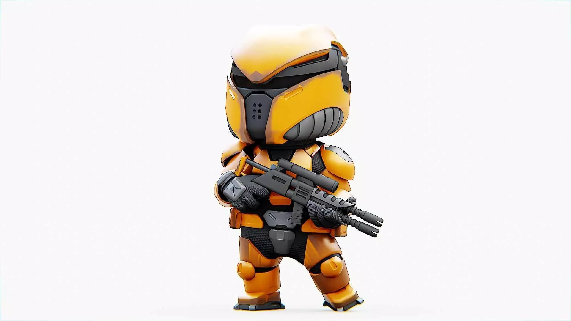 TOON TROOPER DOMIAC RIGGED 3D model