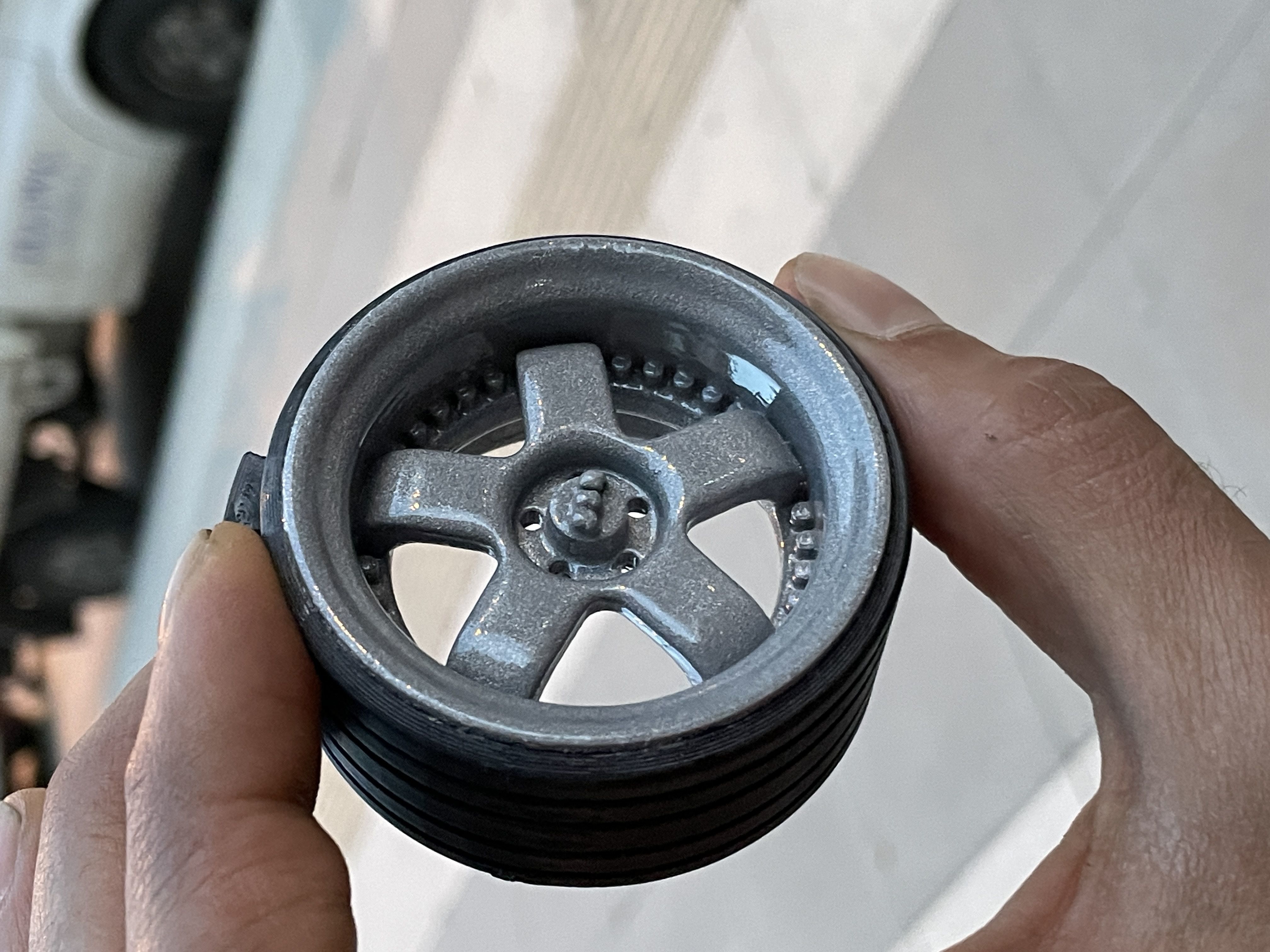 WHEEL MIRROR ORNAMENT KEYCHAIN CAR RIM SSR PROFESSOR-BRAKE DISC Free 3D print model_13