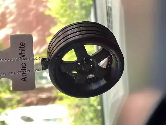 WHEEL MIRROR ORNAMENT KEYCHAIN CAR RIM SSR PROFESSOR-BRAKE DISC