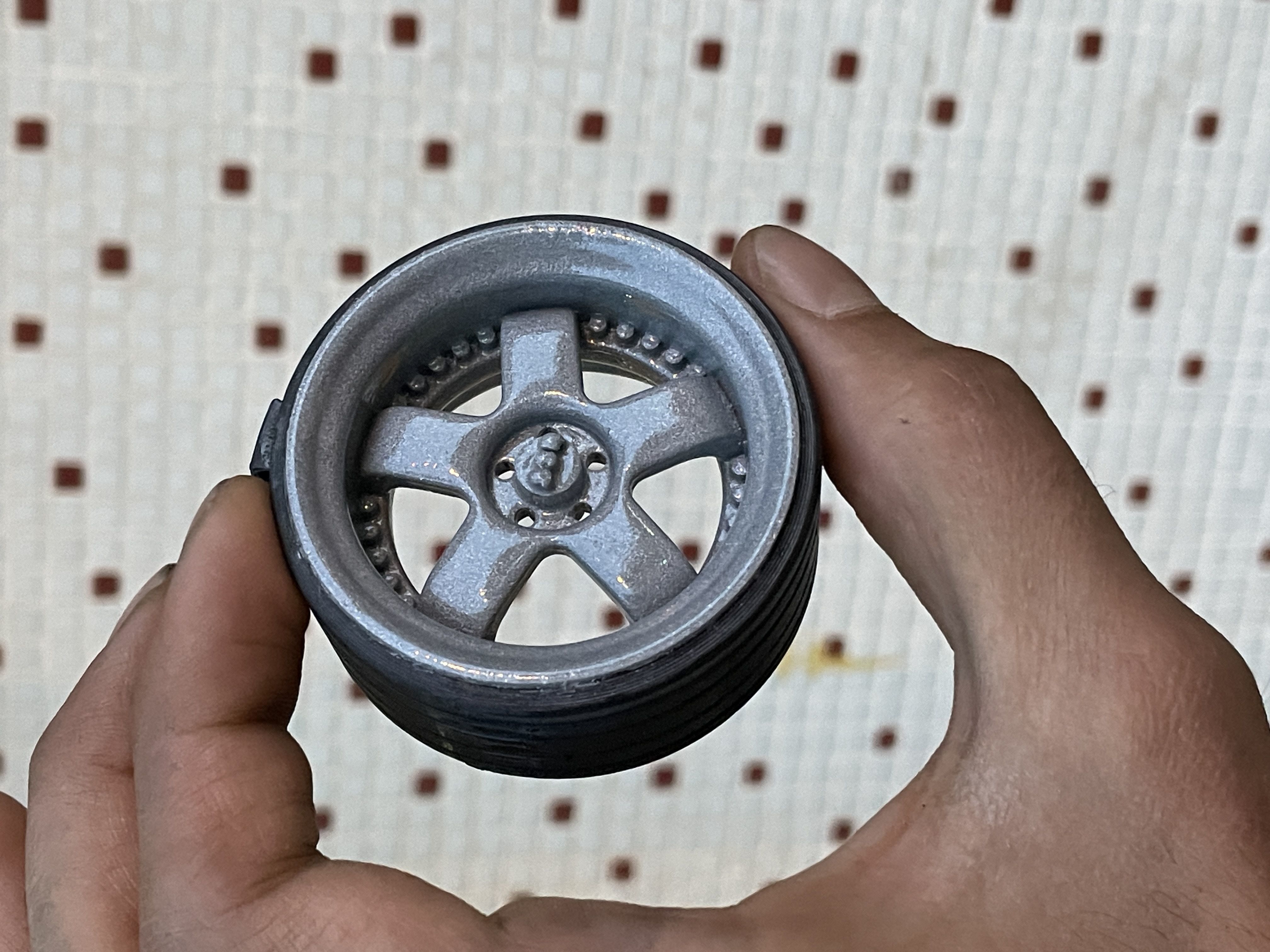 WHEEL MIRROR ORNAMENT KEYCHAIN CAR RIM SSR PROFESSOR-BRAKE DISC Free 3D print model_15